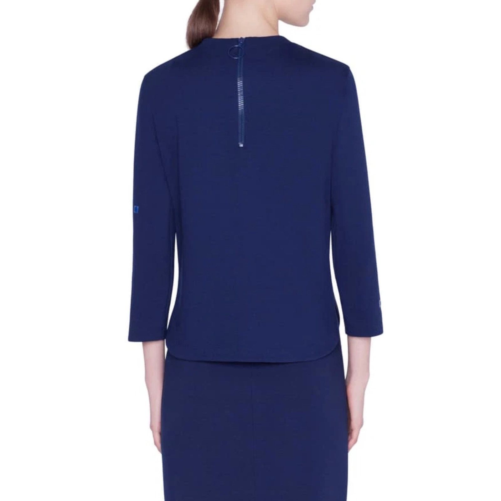 Akris 0231 Akris Punto Pixel Stud Embellished Navy Size 6 EU 40 Size M / US 6-8 / IT 42-44 - 3 Thumbnail
