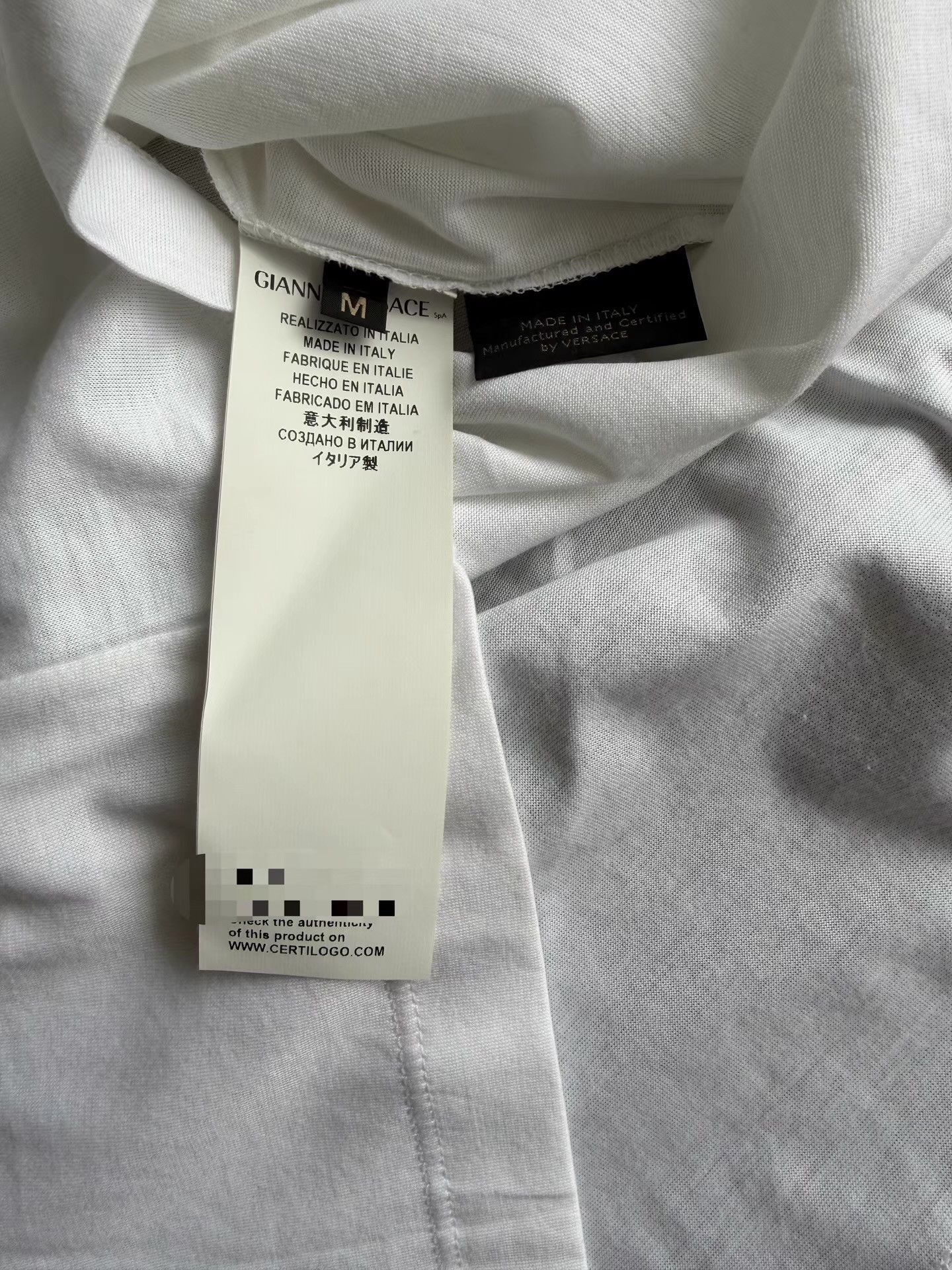 Versace Versace Men's Rhinestone T-shirt Ｑ23 Size US M / EU 48-50 / 2 - 4 Thumbnail