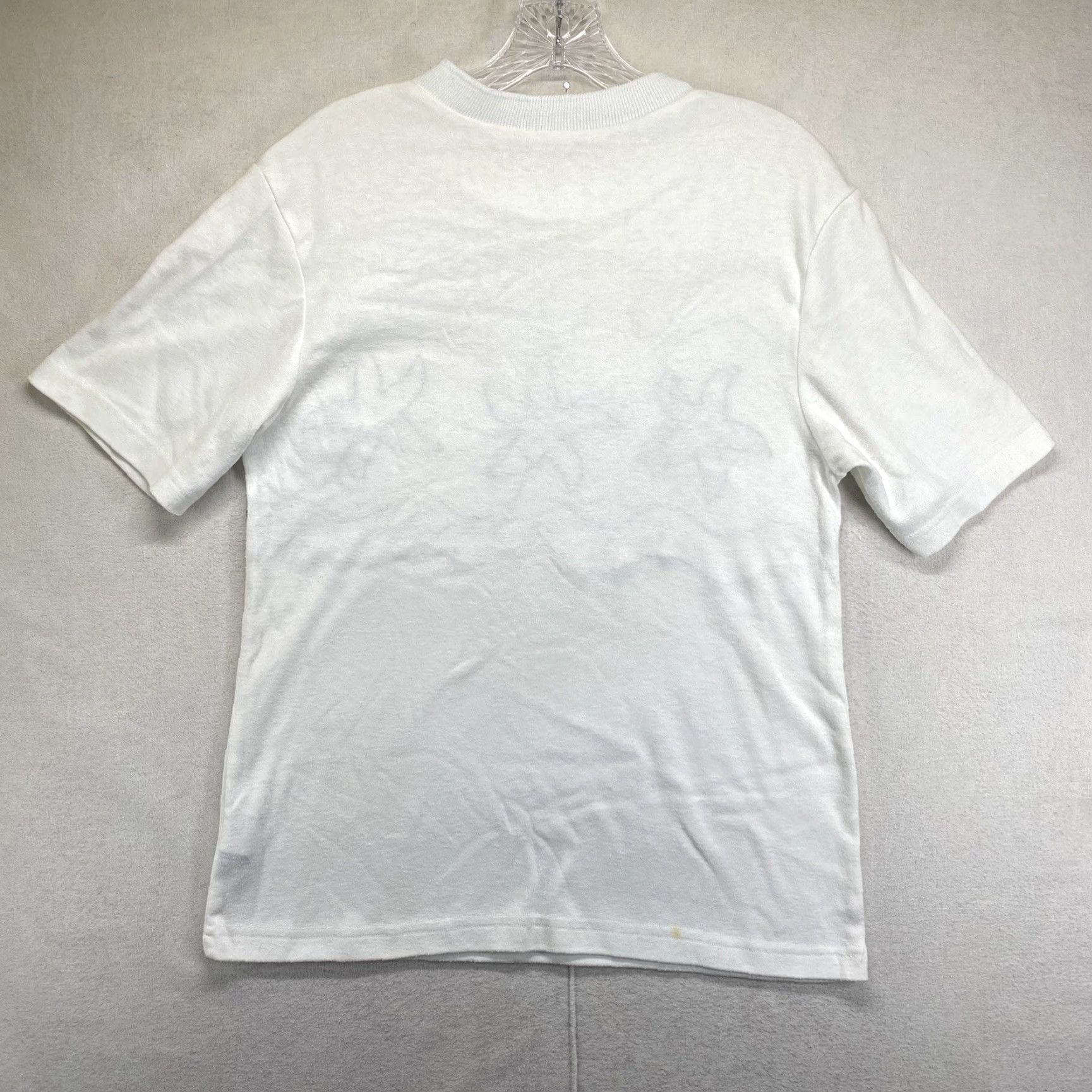 Teva VINTAGE Eva T-Shirt Woman’s Starfish White Embroidered Rhinestone Short Sleeve Crew Neck Small Size S / US 4 / IT 40 - 3 Thumbnail
