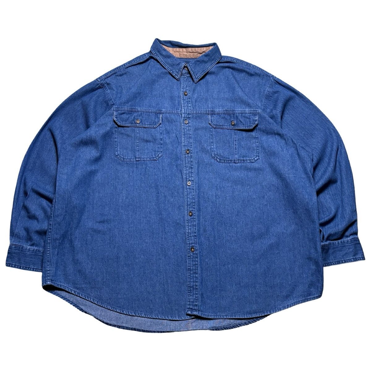 Faded Glory Vintage Faded Glory Authentics Denim Button Up Shirt 3XL Size US XXL / EU 58 / 5 - 1 Thumbnail