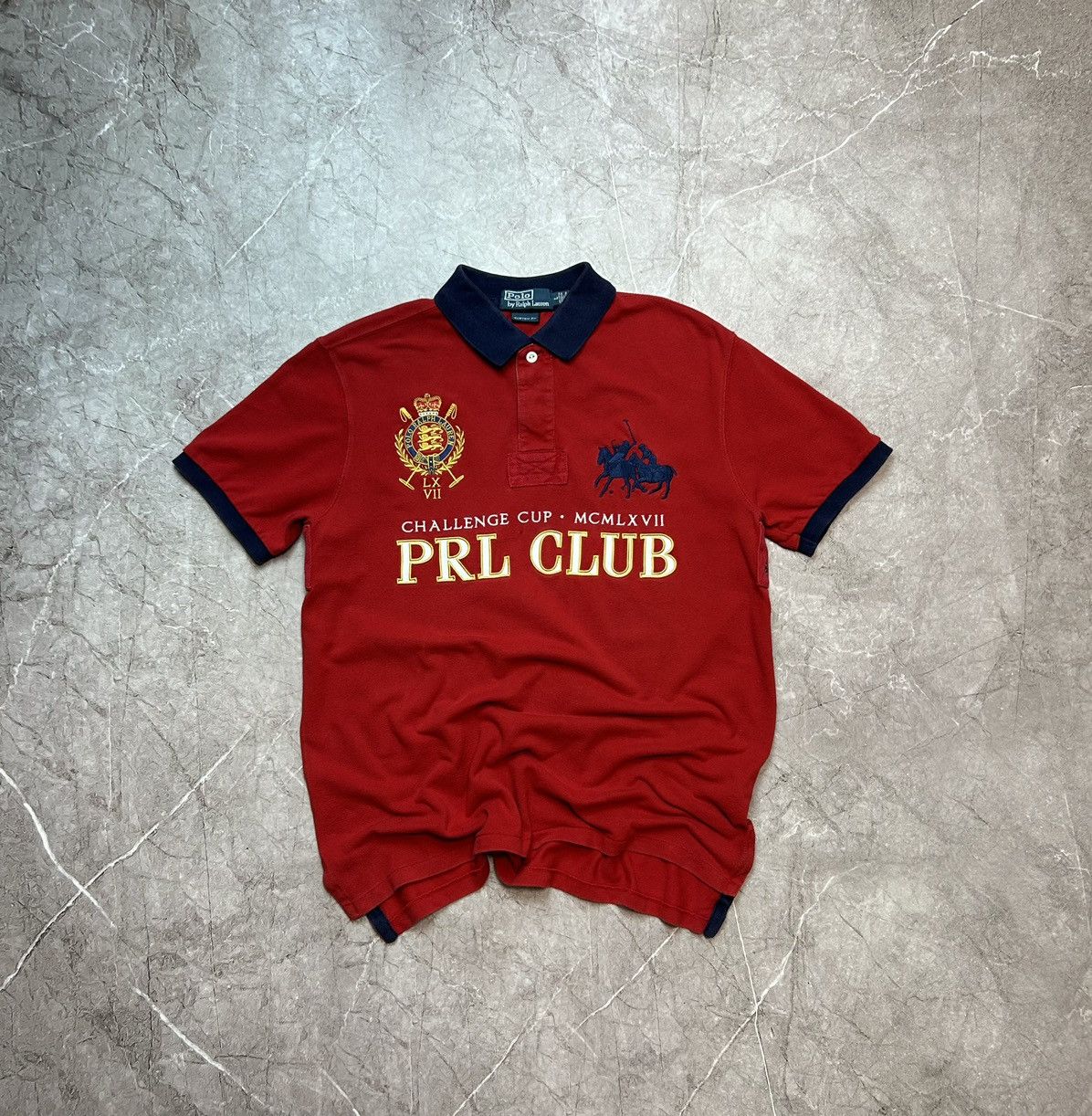 Vintage Polo Ralph Lauren big logo rugby polo shirt 90's