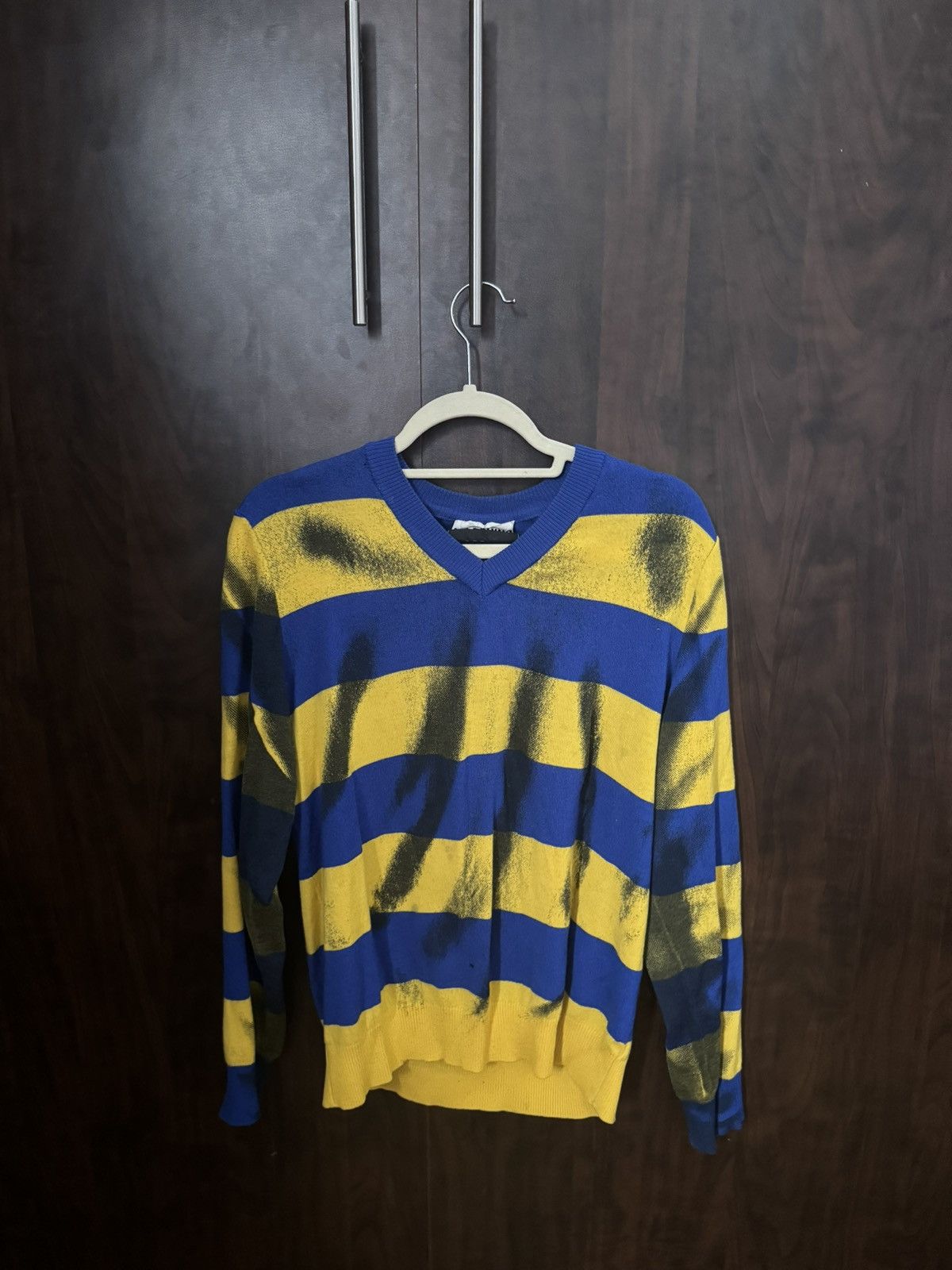 Moschino Y2K Moschino Couture! Streaks Punk Sweater Size US S / EU 44-46 / 1 - 1 Thumbnail