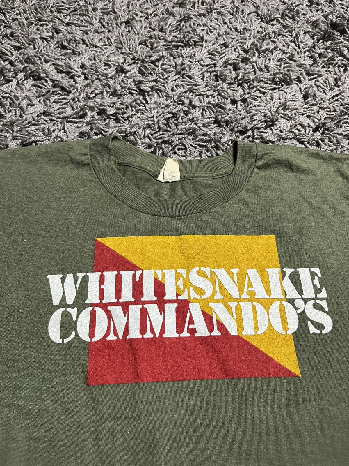 Vintage VINTAGE 1983’s WHITESNAKE COMMANDO TOUR HEAVY METAL TEE Size US L / EU 52-54 / 3 - 2 Thumbnail