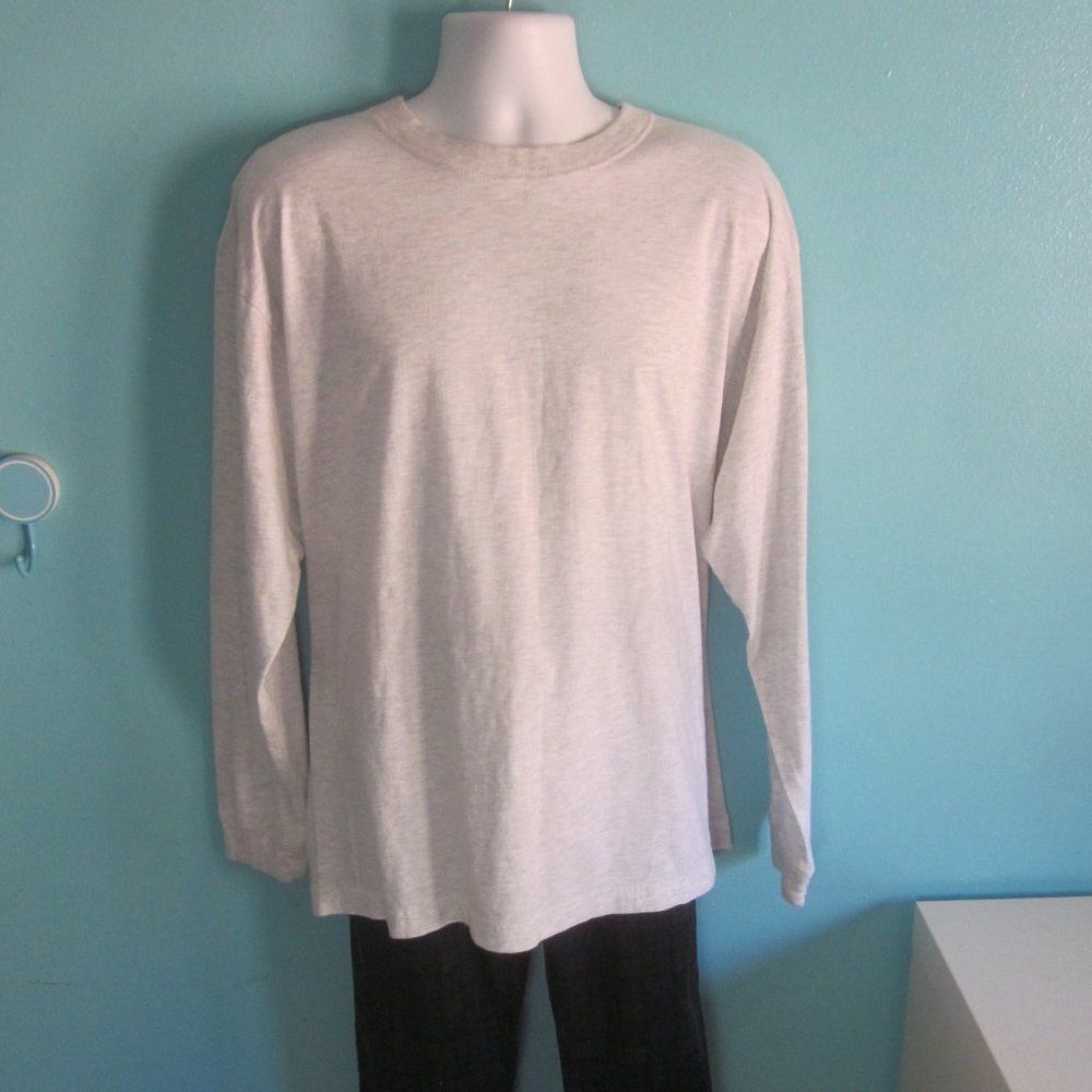 Vintage Blaklader Tee Mens Size XXL Cotton Long Sleeve Light Gray Size US XXL / EU 58 / 5 - 1 Thumbnail