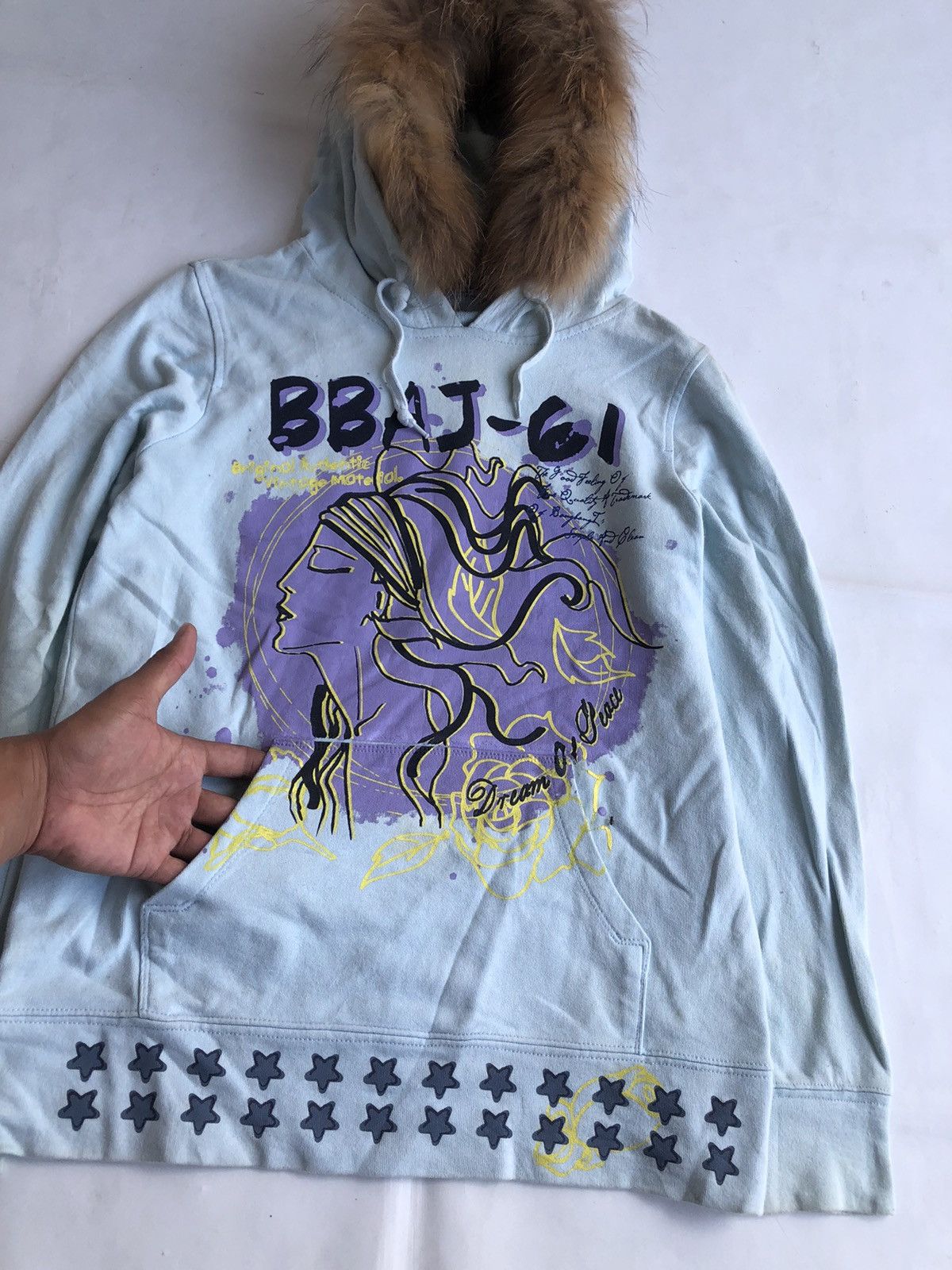 If Six Was Nine Japanese Gothic Poem Fur Hoodie Ifsixwasnine LGB Style Size US L / EU 52-54 / 3 - 2 Thumbnail