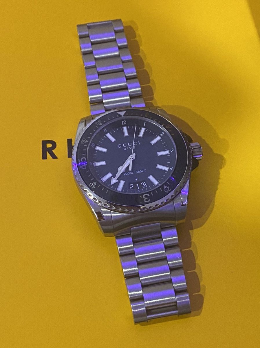 Gucci Swiss Blue Dial Stainless Steel 45mm Dive Watch by GUCCI Size ONE SIZE - 10 Thumbnail