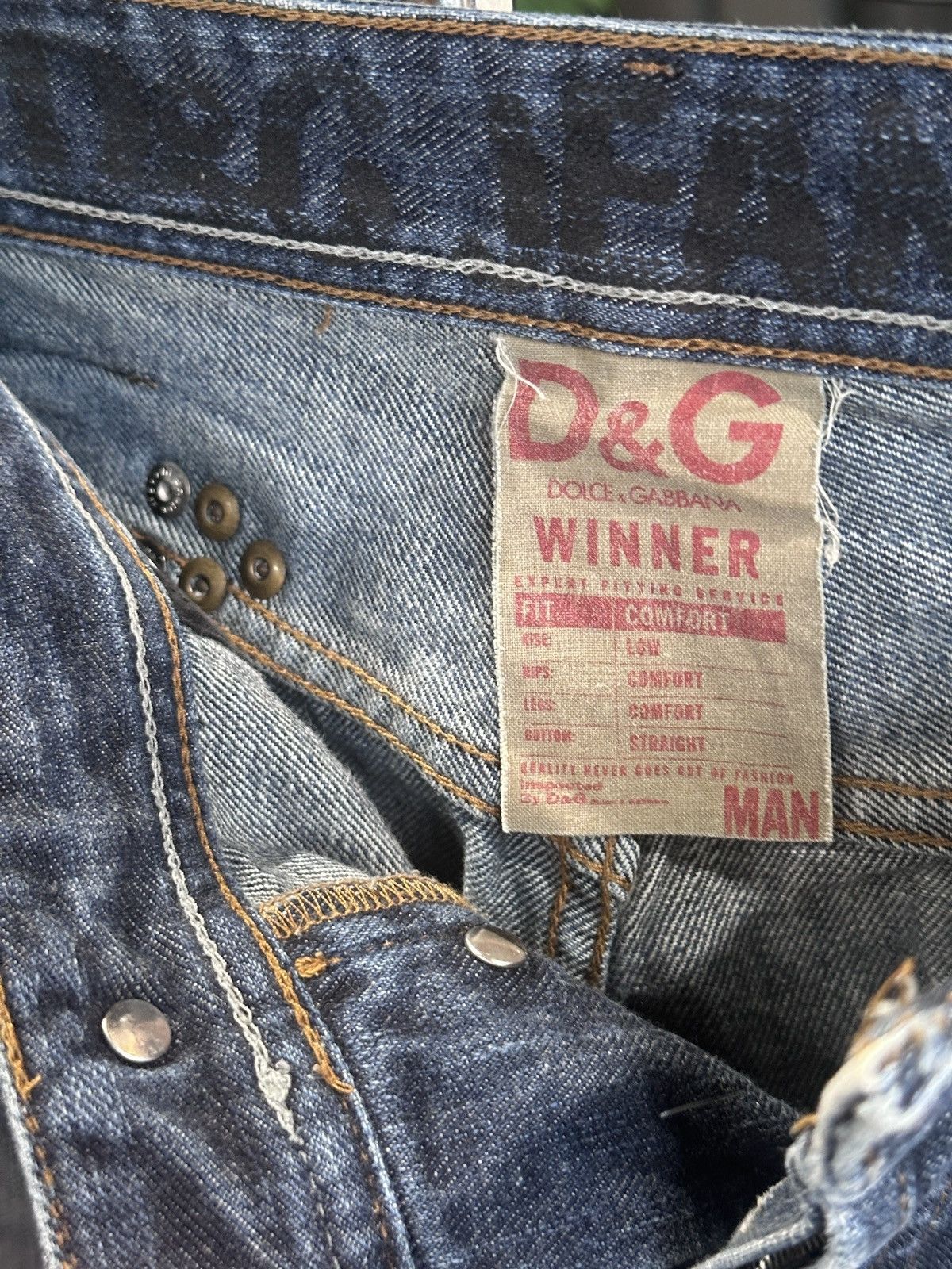 Dolce & Gabbana Dolce & Gabbana Love affair denim with leather detailing Size US 31 - 8 Thumbnail