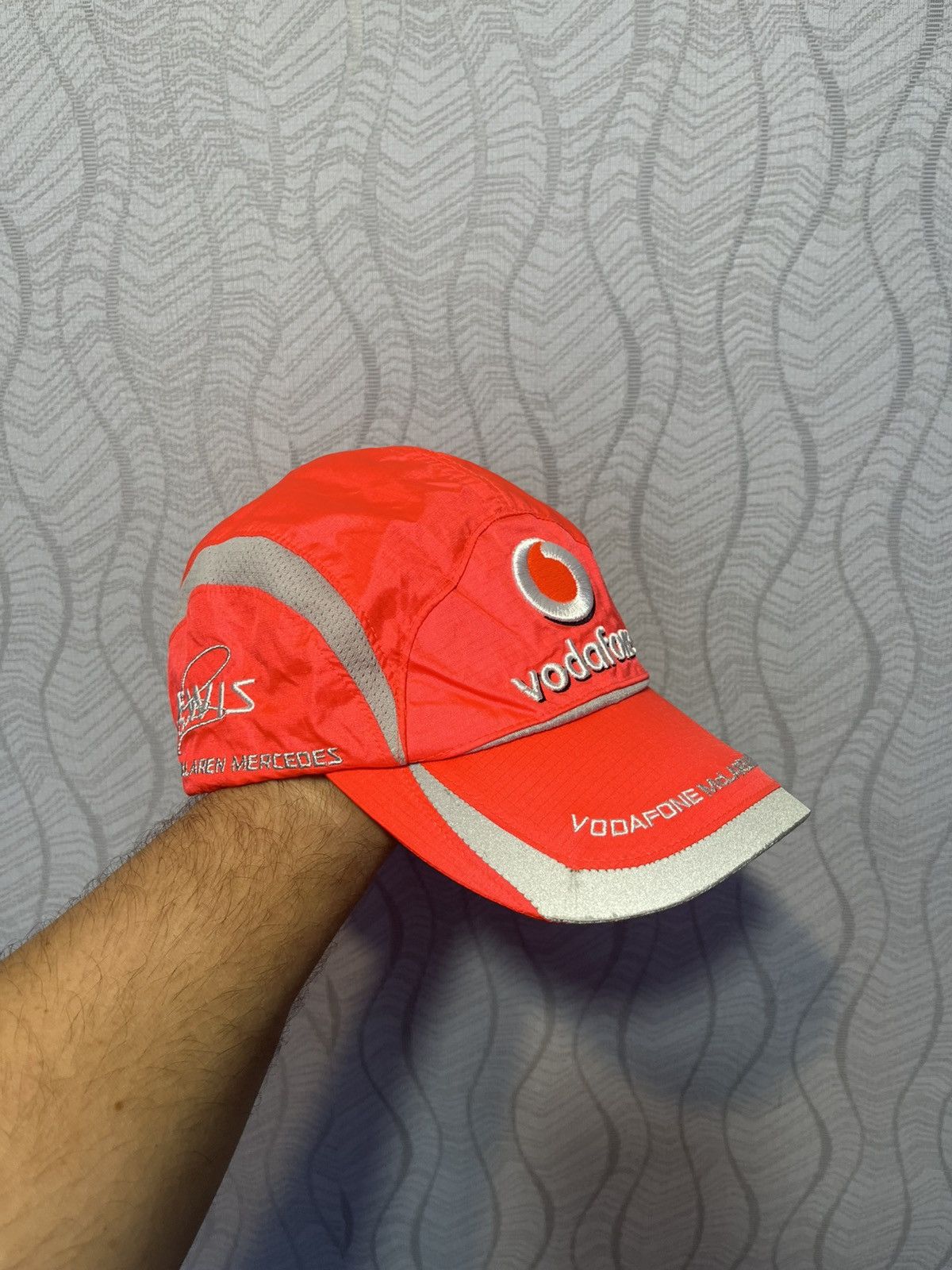 Mercedes-Benz Vodafone McLaren Mercedes Lewis Hamilton 2 Caps Racing F1 Size ONE SIZE - 2 Thumbnail