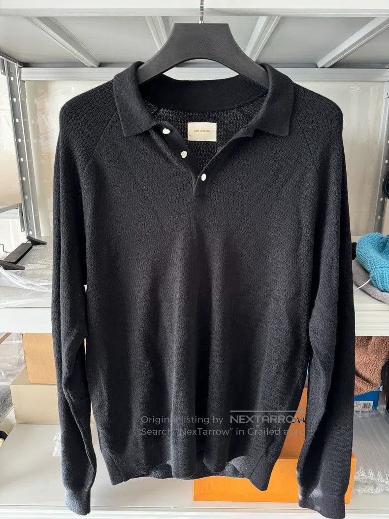 Aime Leon Dore Aime Leon Dore Wool Knit Polo Shirt with Knitted Collar Size US XL / EU 56 / 4 - 1 Thumbnail
