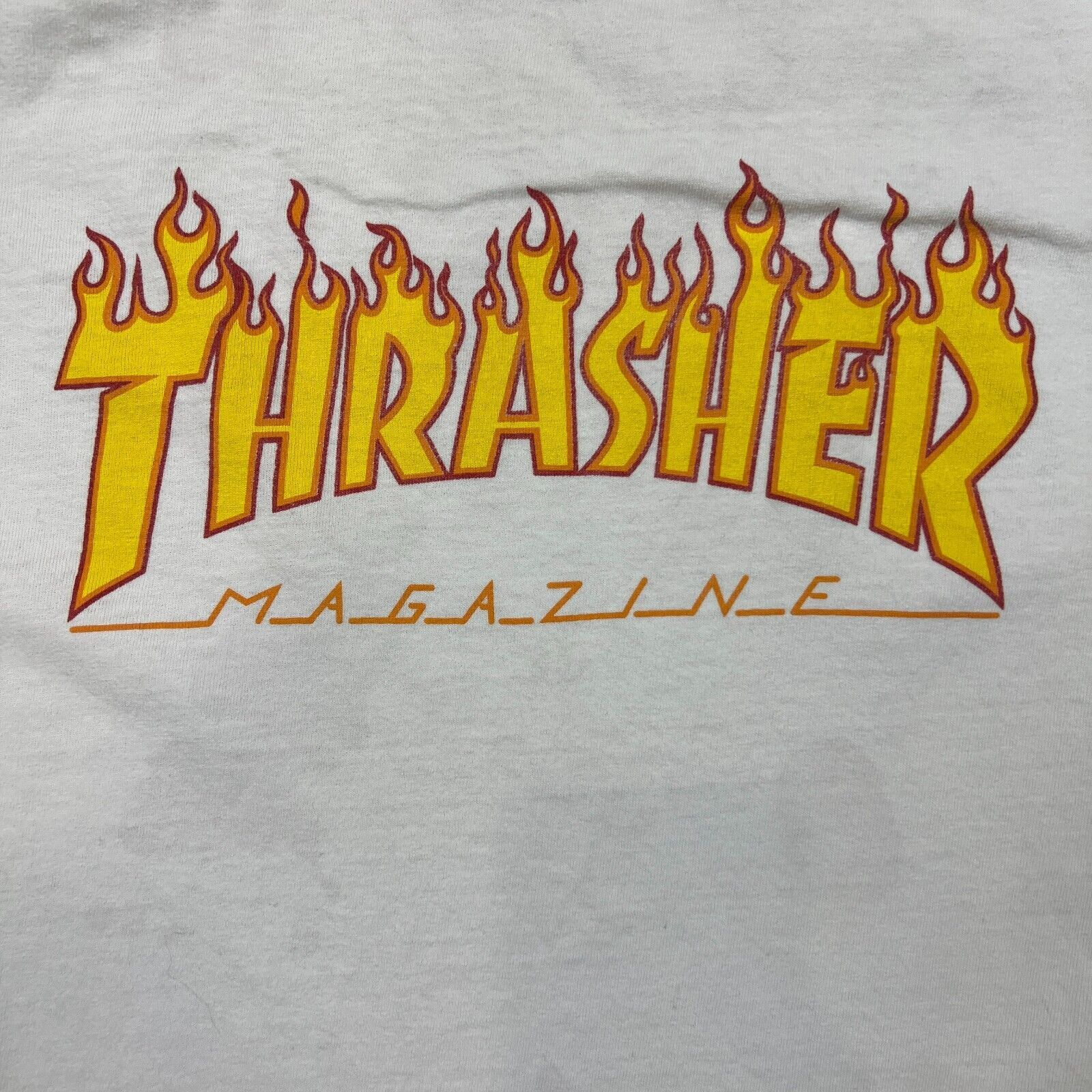 Thrasher × Vintage Thrasher Magazine T Shirt Skateboard Flame Spell Out Tee Size US L / EU 52-54 / 3 - 2 Thumbnail