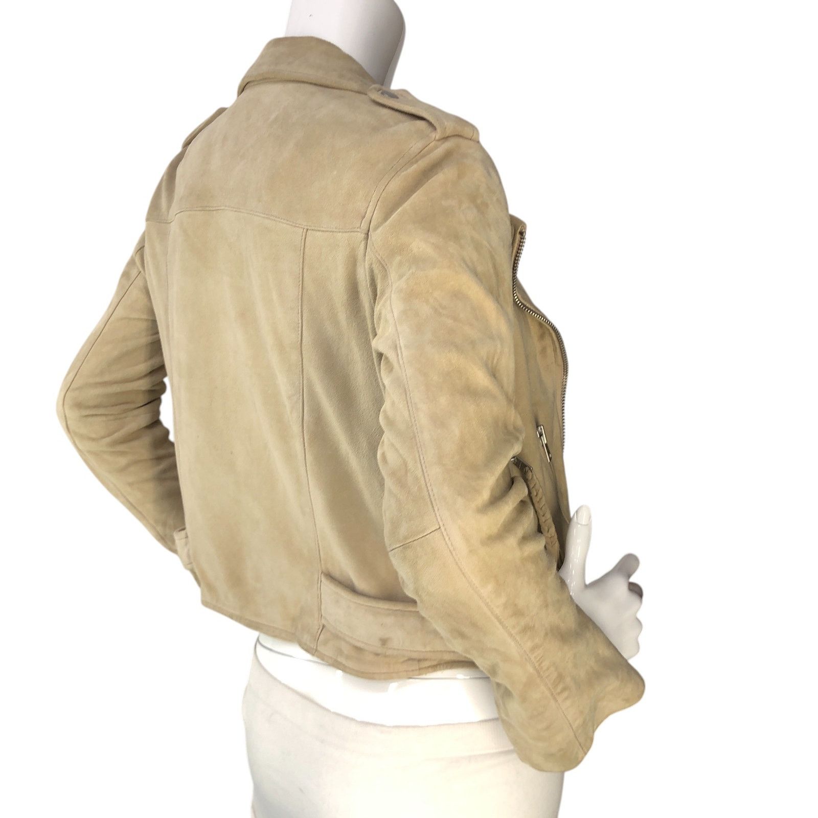 Allsaints Allsaints Size 2 Jacket Moto Plait Balfern Biker Goat Suede Size XS / US 0-2 / IT 36-38 - 8 Thumbnail