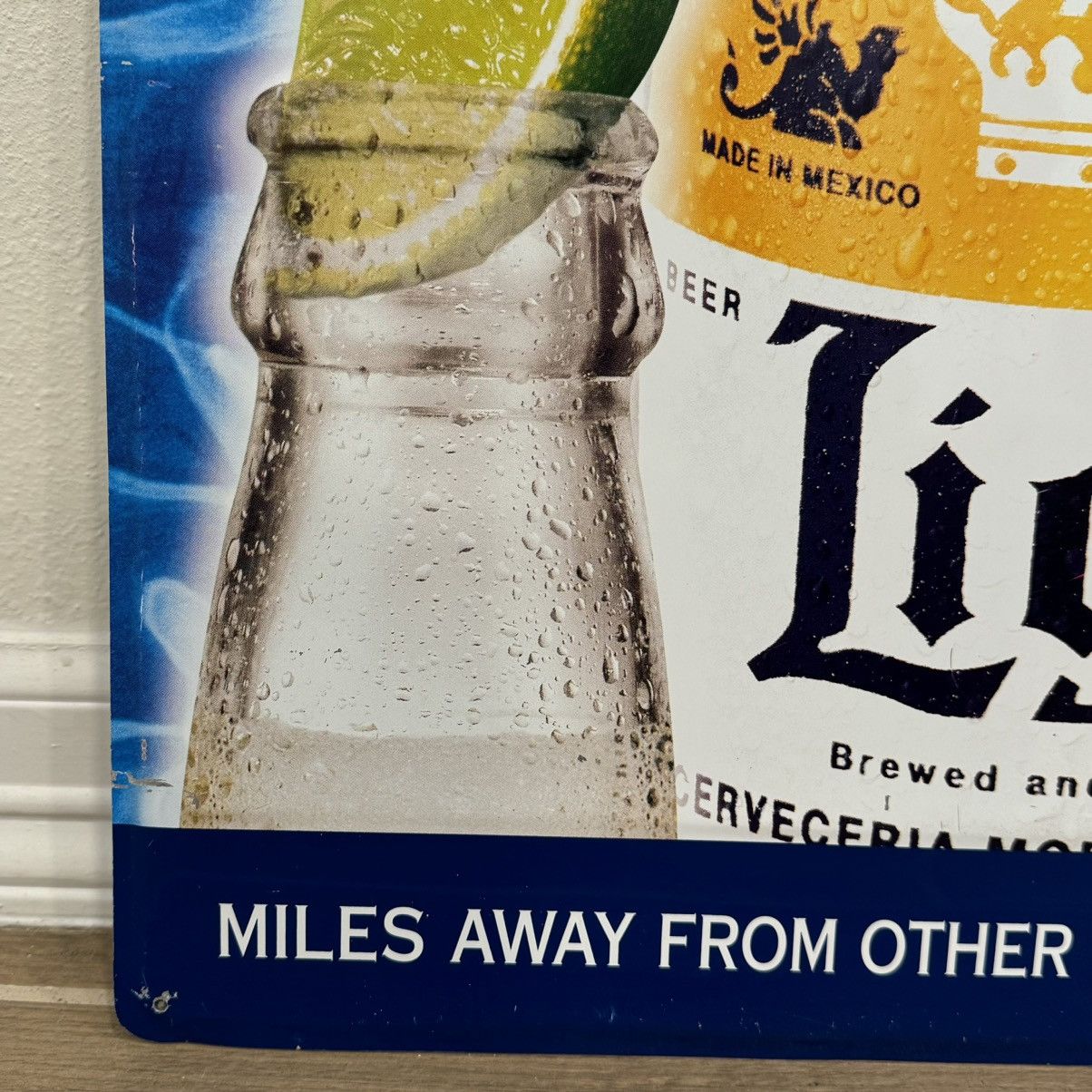 Vintage 1999 Corona Light | 24.5x17in| Vintage Beer Tin Sign Size ONE SIZE - 6 Thumbnail