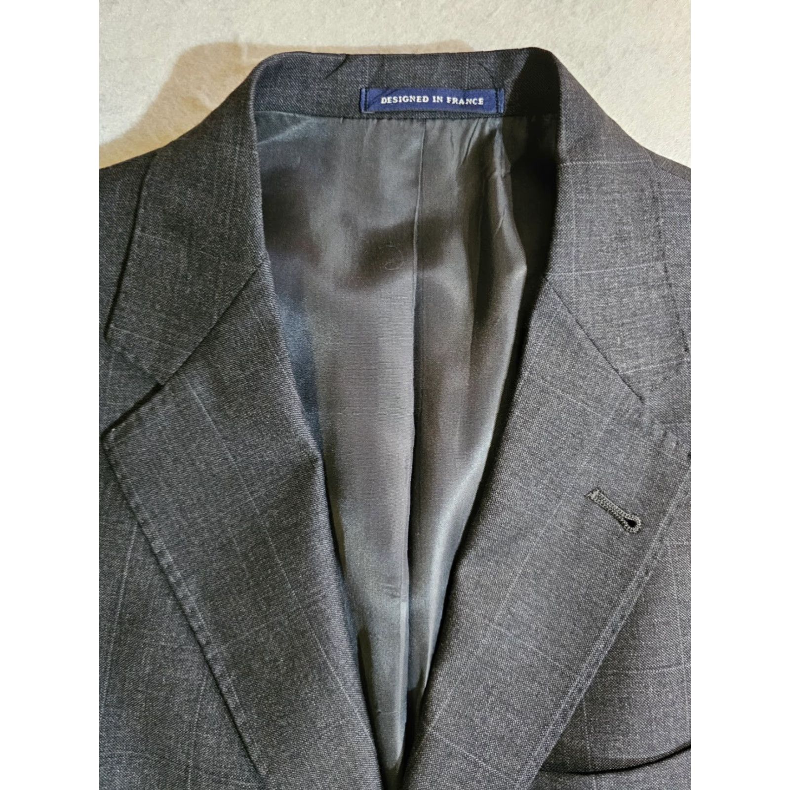 Cremieux Daniel Cremieux Blazer Suit Coat Mens 39R Black Wool Tweed 3-Button Front Notch Lapel Double-Vented Regular Fit Vintage No Size 40R - 3 Thumbnail