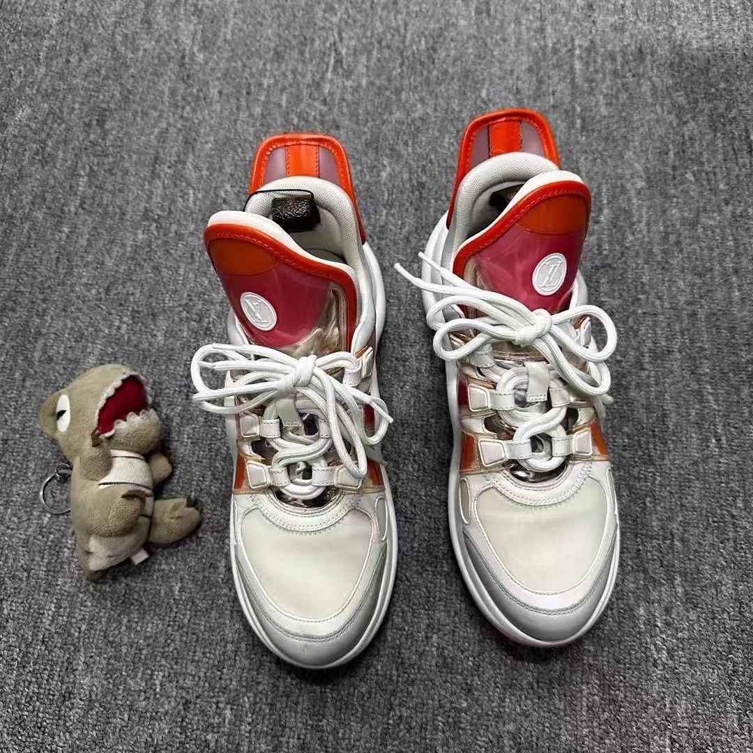 Louis Vuitton LV 95 New Jelly Orange Dad Sneakers EU 38.5 Size US 7.5 / IT 37.5 - 3 Thumbnail