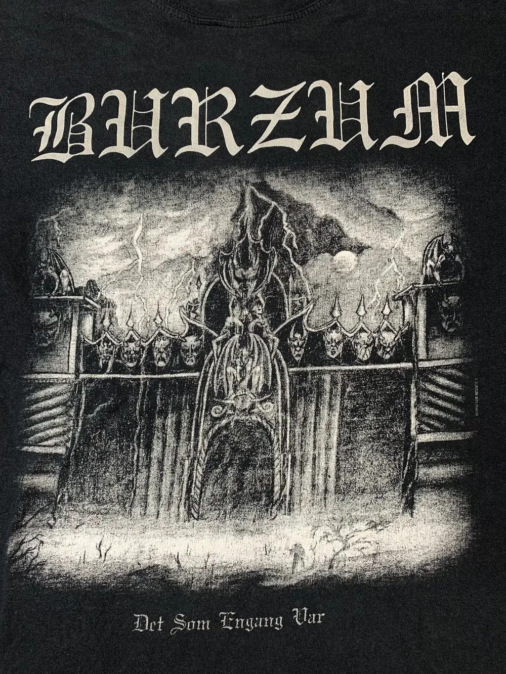 Band Tees Vintage 00s Burzum Det Som Engang Var T Shirt Tee Gildan Size US L / EU 52-54 / 3 - 3 Thumbnail