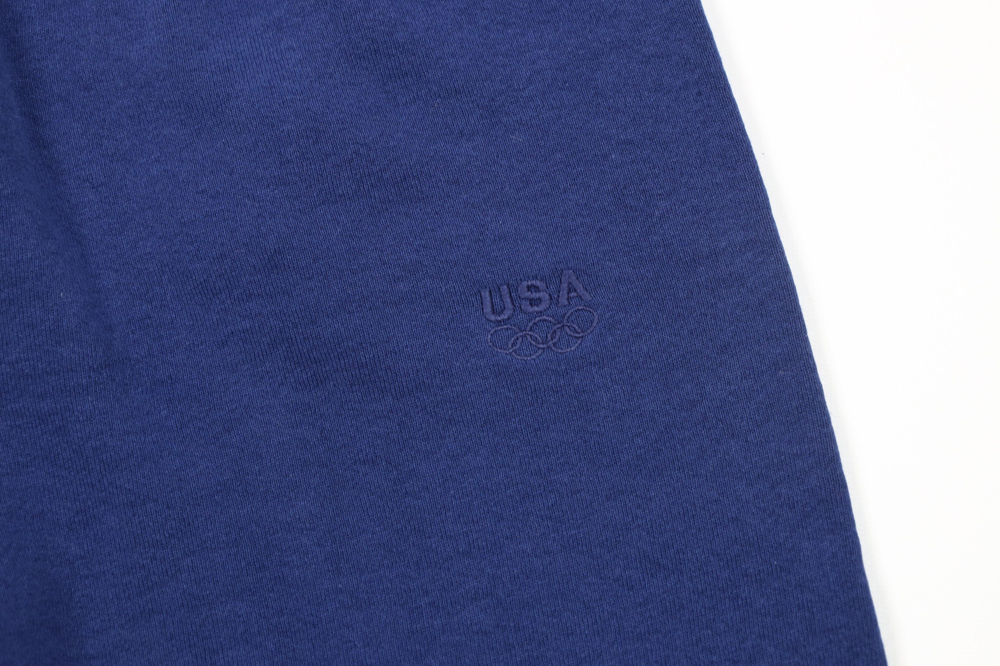 Vintage Vintage 90s USA Olympics Cuffed Sweatpants Joggers Blue USA Size US 36 / EU 52 - 5 Thumbnail