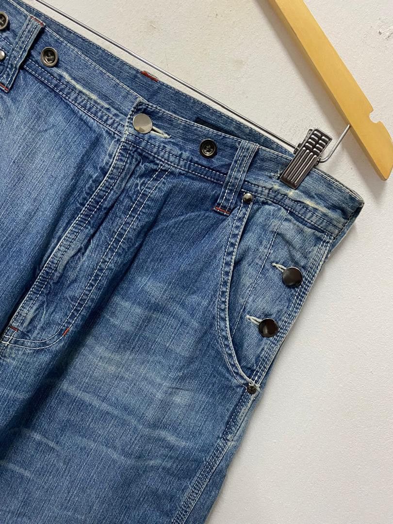RAGEBLUE Rageblue Denim Painter Pants With Cinch Back & Flap Pockets Size US 32 / EU 48 - 5 Thumbnail