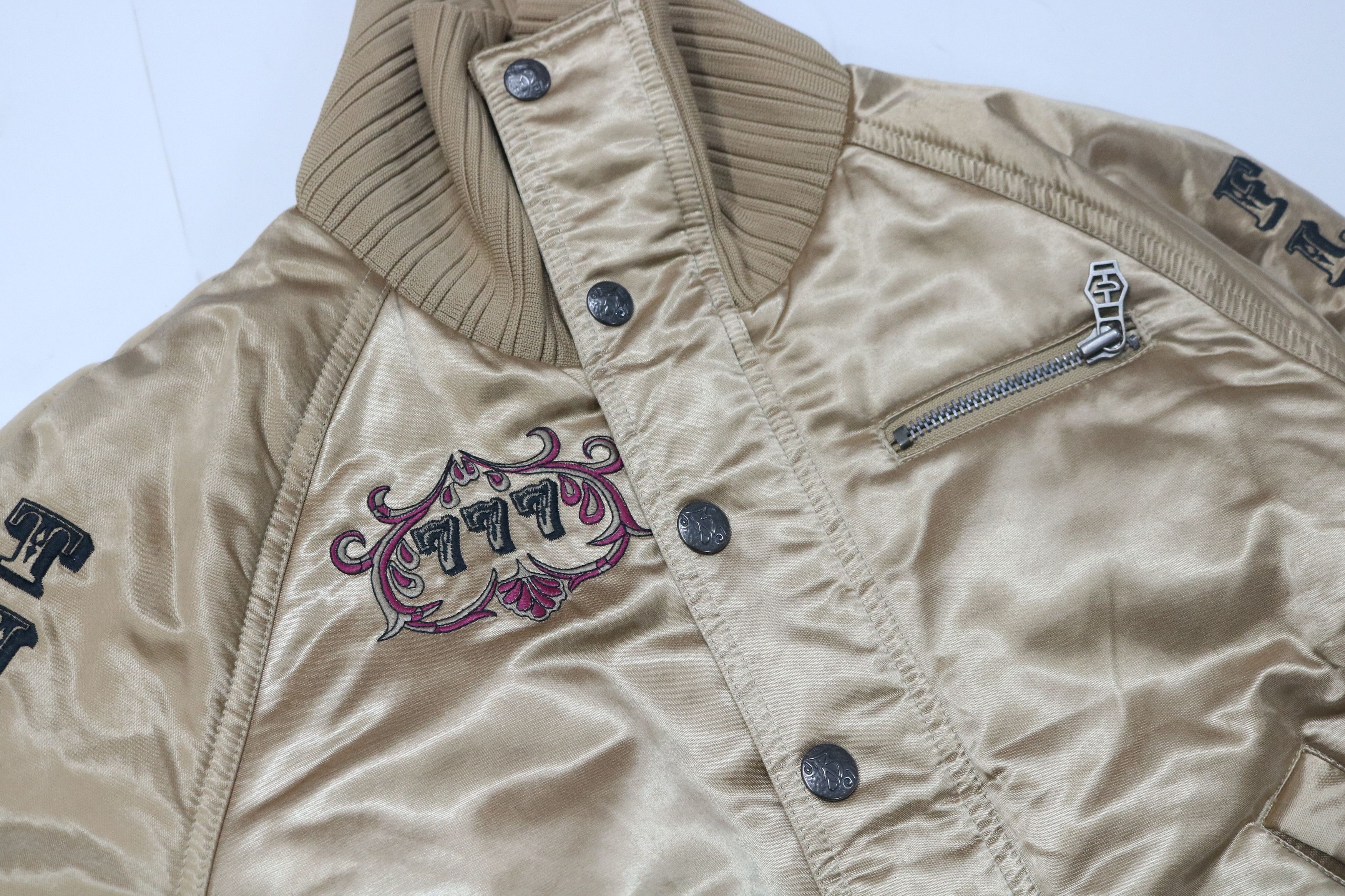 Diesel DIESEL Joker Embroidered Cropped Zip-Up Jacket Size S / US 4 / IT 40 - 6 Thumbnail