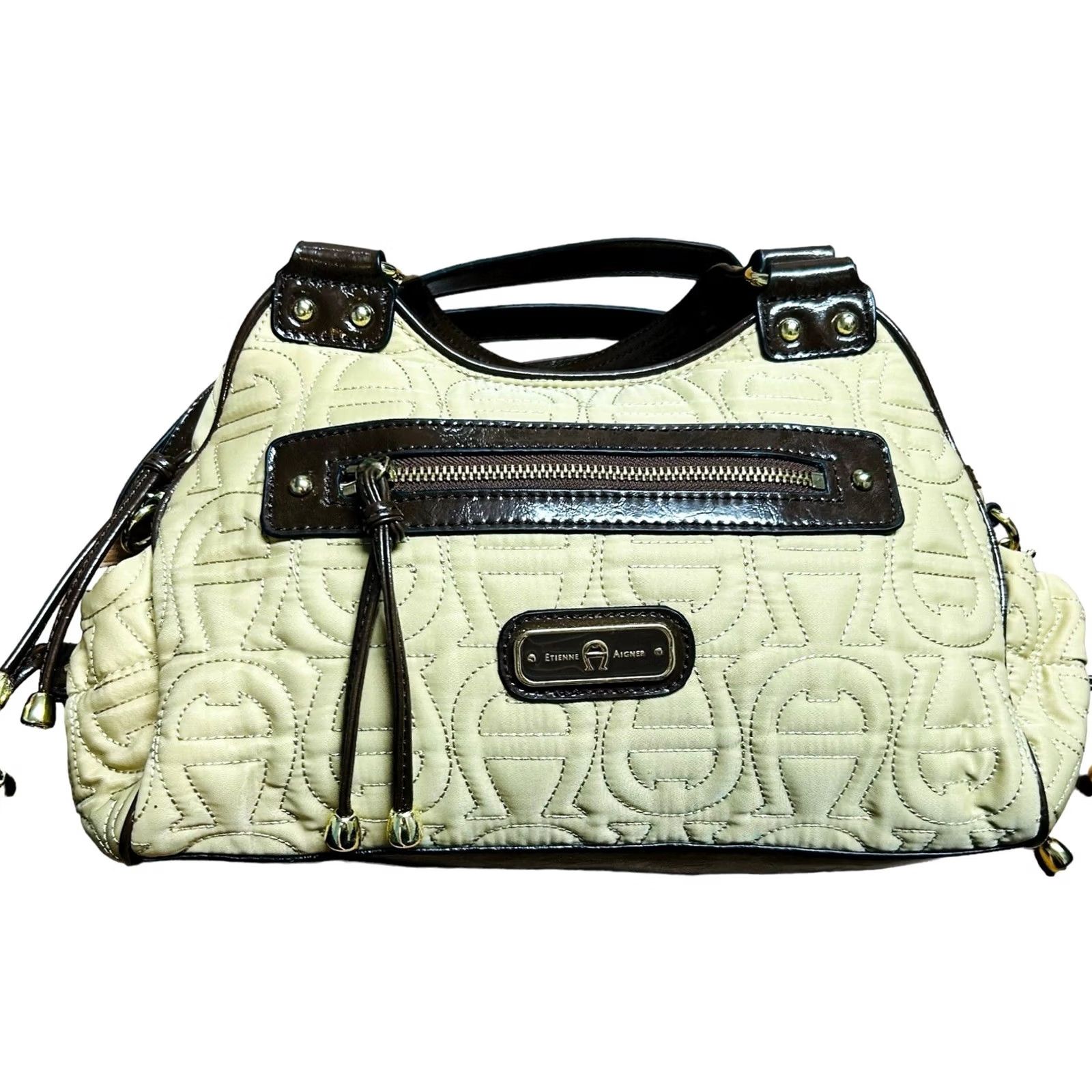 Etienne Aigner Etienne Aigner Women's Crossbody Purse Brown Shoulder Handbag Tote Bag Size ONE SIZE - 3 Thumbnail