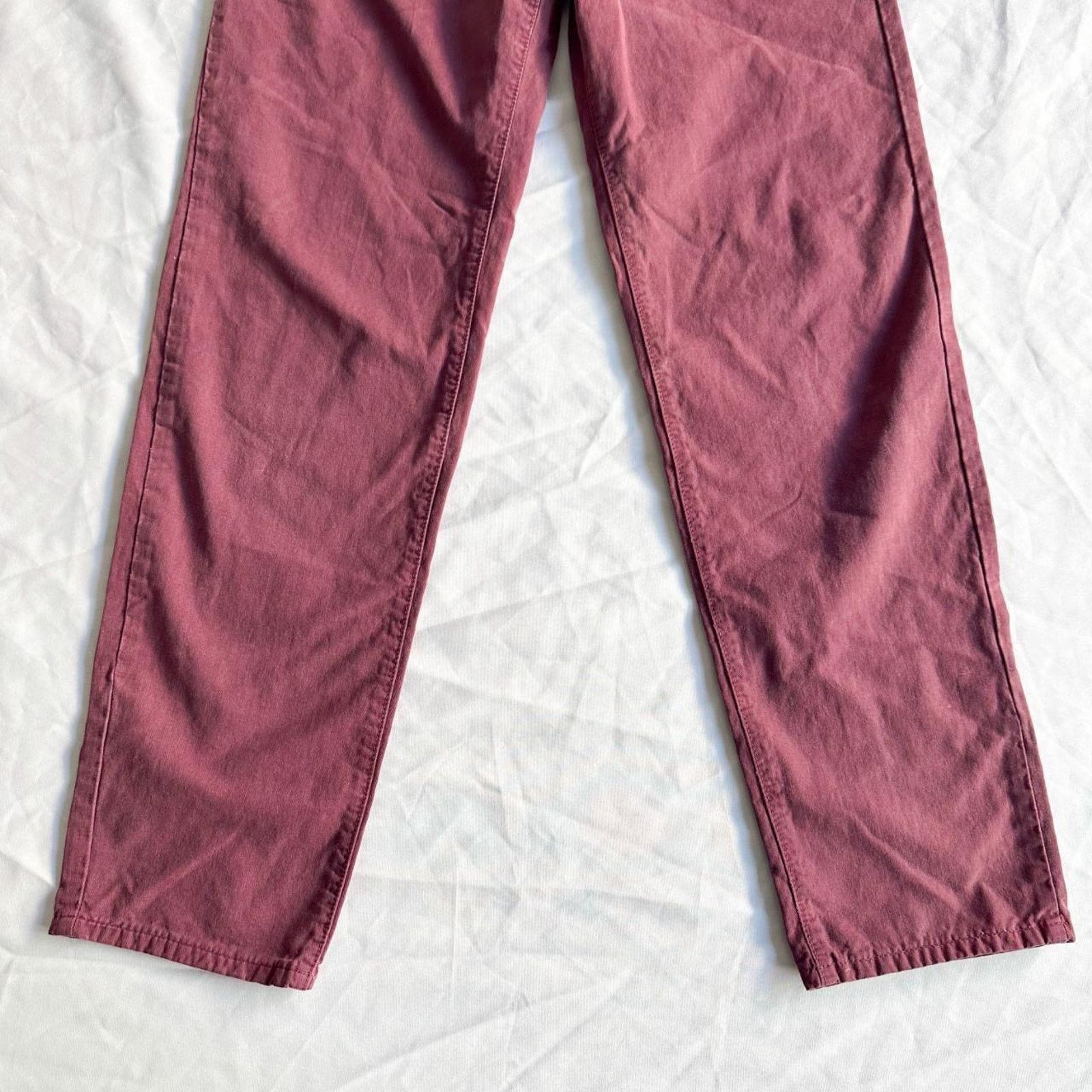Versace Jeans Couture Vintage Versace Jeans Couture Burgundy Denim Pants - Unisex Size 28" / US 6 / IT 42 - 5 Thumbnail