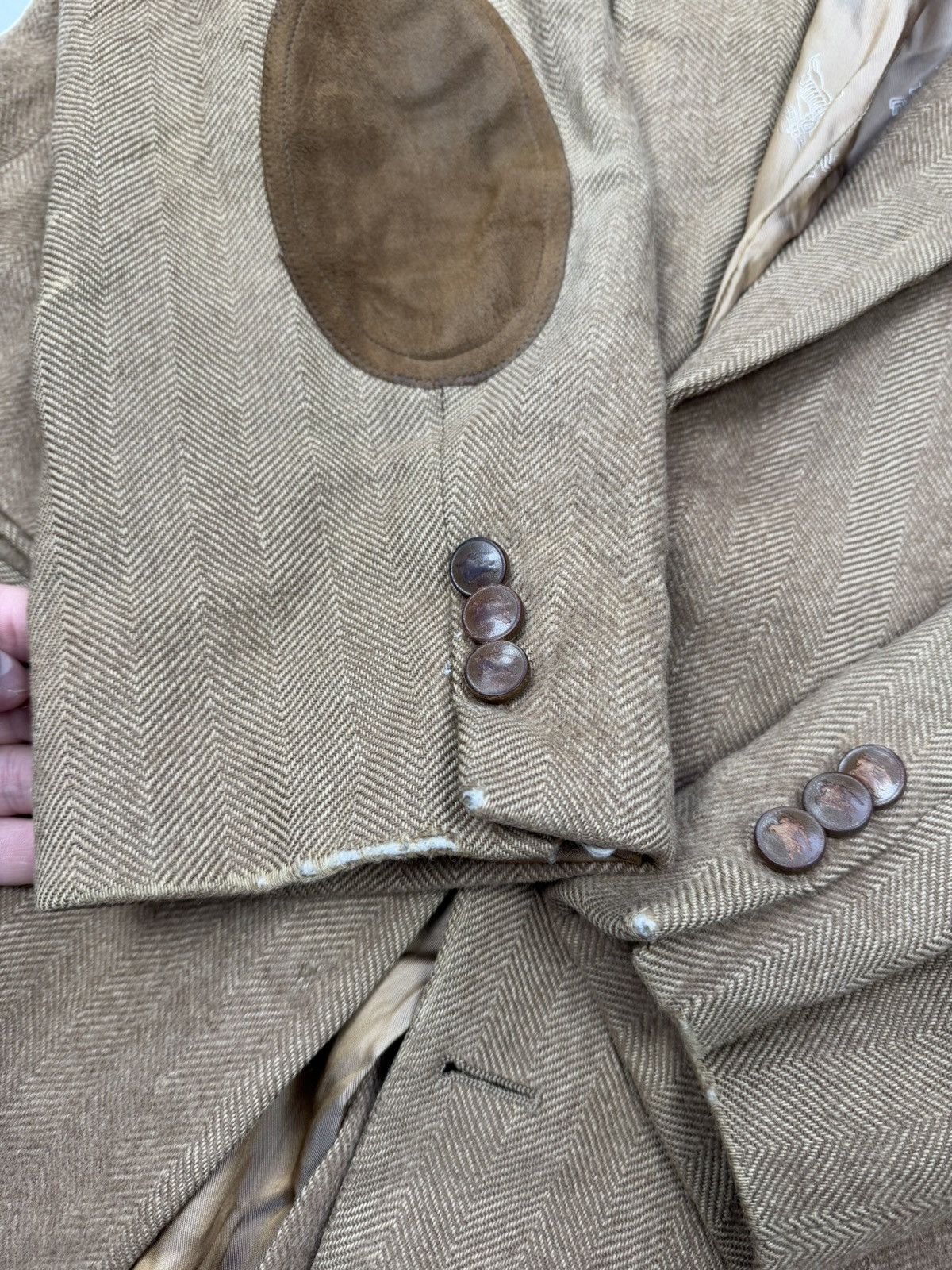 Burberry × Vintage Vintage Burberry Cashmere Rare Luxury Blazer Jacket Size 42R - 4 Thumbnail