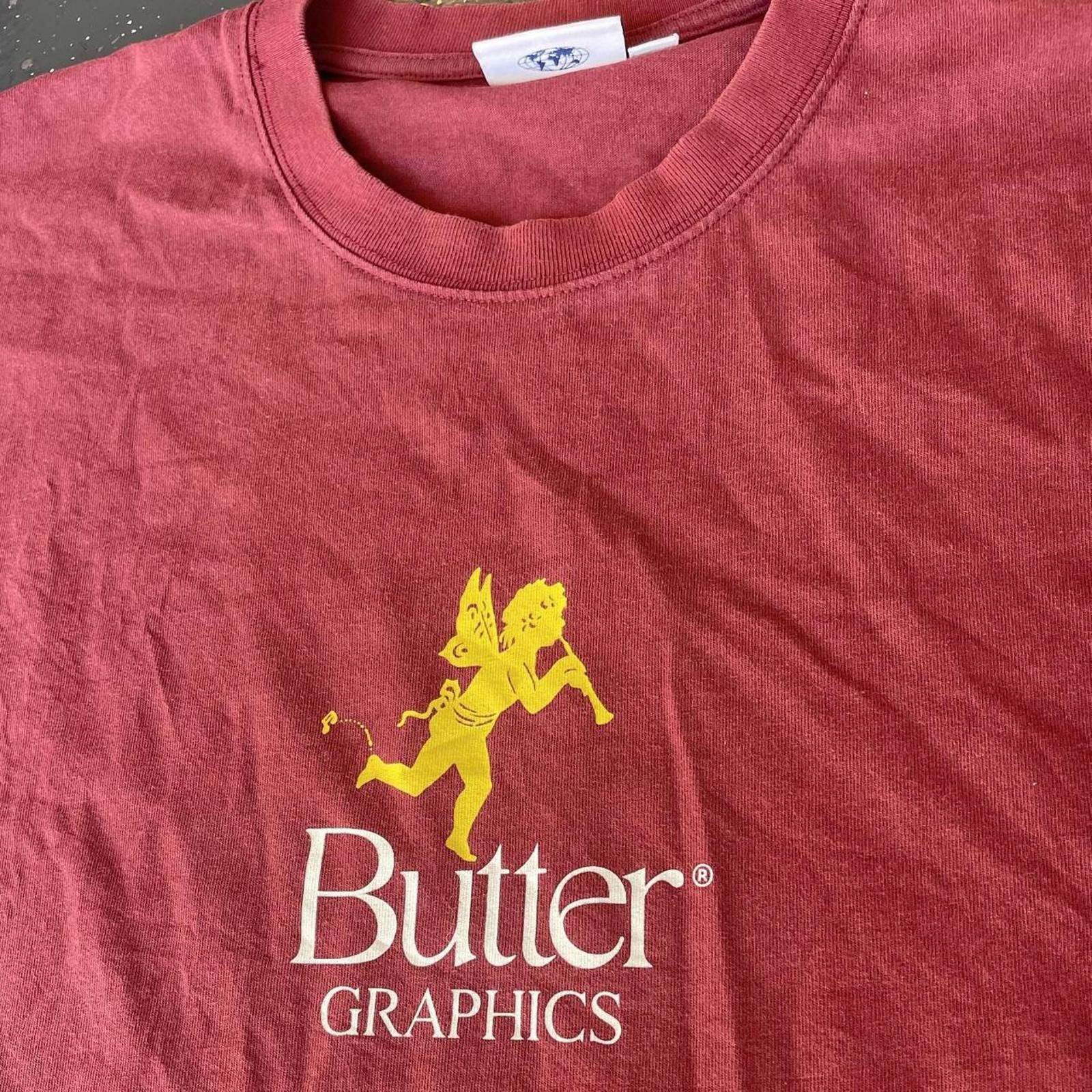 Butter Goods Butter Goods burgundy and yellow tee 👕 Size US XXL / EU 58 / 5 - 3 Thumbnail