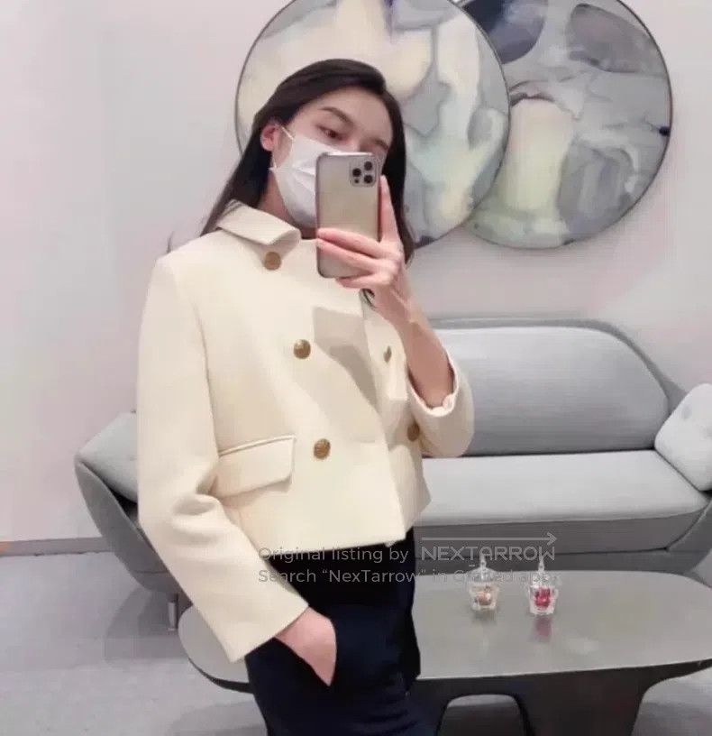 Dior Dior Beige wool lapel double-breasted long-sleeved suit Size M / US 6-8 / IT 42-44 - 8 Thumbnail