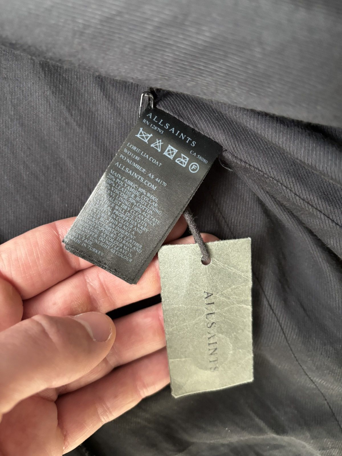 Allsaints AllSaints Lorie Tula Wool Blend Coat Italian Cloth Size M / US 6-8 / IT 42-44 - 14 Thumbnail