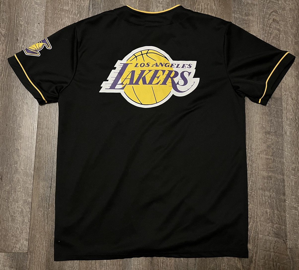 NBA Lakers Vintage Logo Baseball Jersey size Large Size US L / EU 52-54 / 3 - 3 Thumbnail