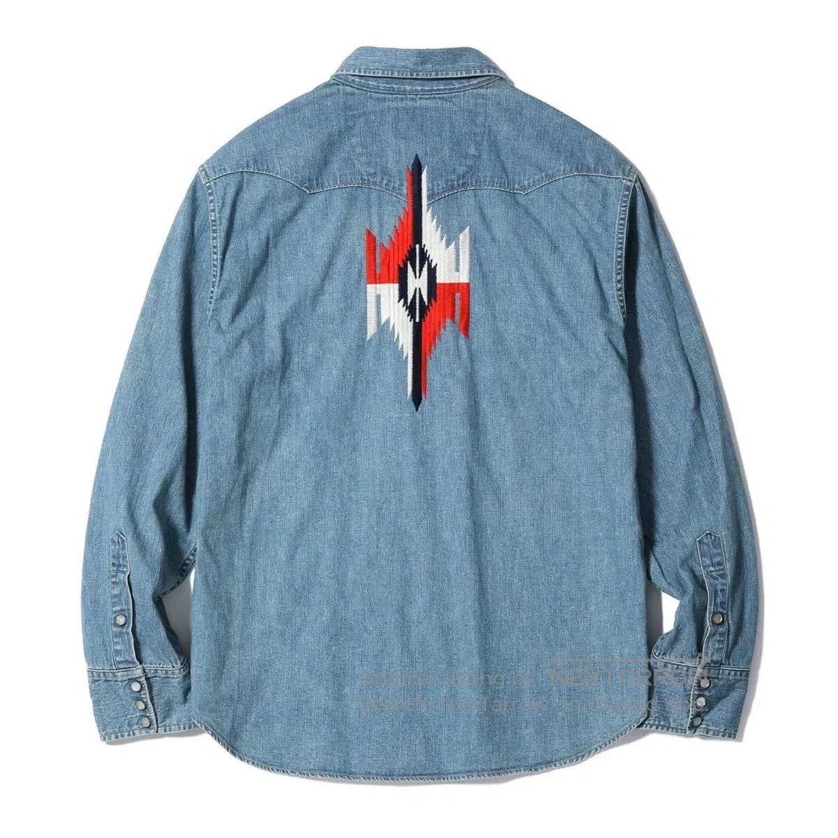 Sugar Cane Sugar Cane Washed Western Denim Shirt. Size US M / EU 48-50 / 2 - 5 Thumbnail