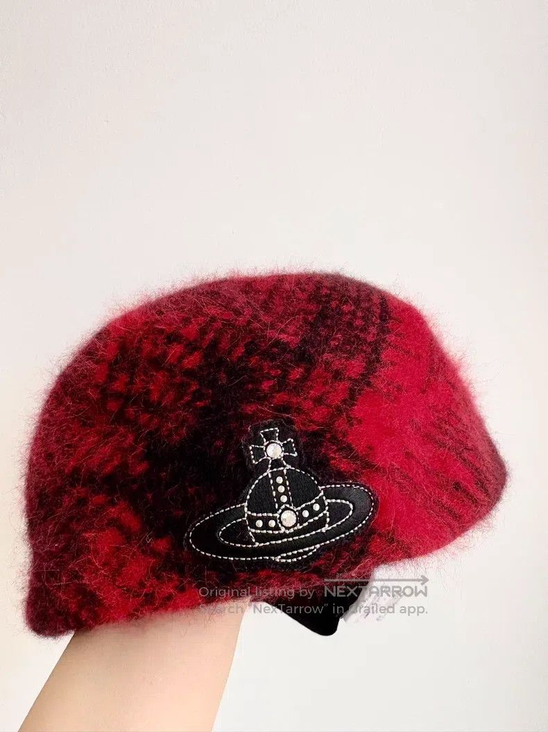 Vivienne Westwood Vivienne Westwood Black and red plaid large Saturn embroid Size ONE SIZE - 5 Thumbnail