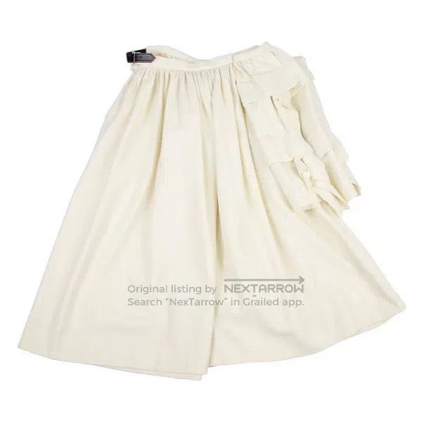 Comme des Garcons Comme Des Garcons size S Beige Retro Deformed Skirt Size 23" - 3 Thumbnail