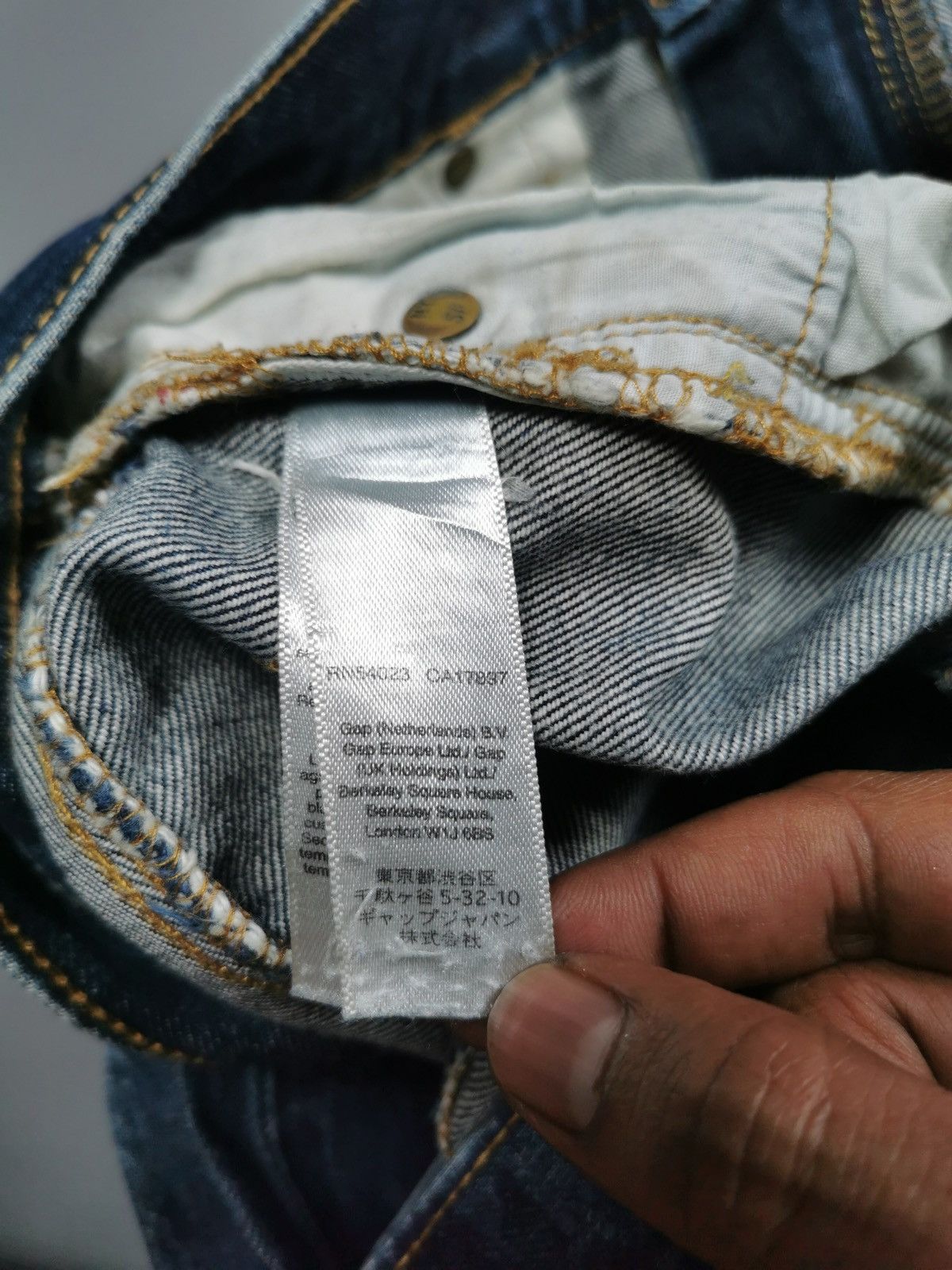 Gap Gap Selvedge Raw Slim Straight Jeans Size US 34 / EU 50 - 9 Thumbnail