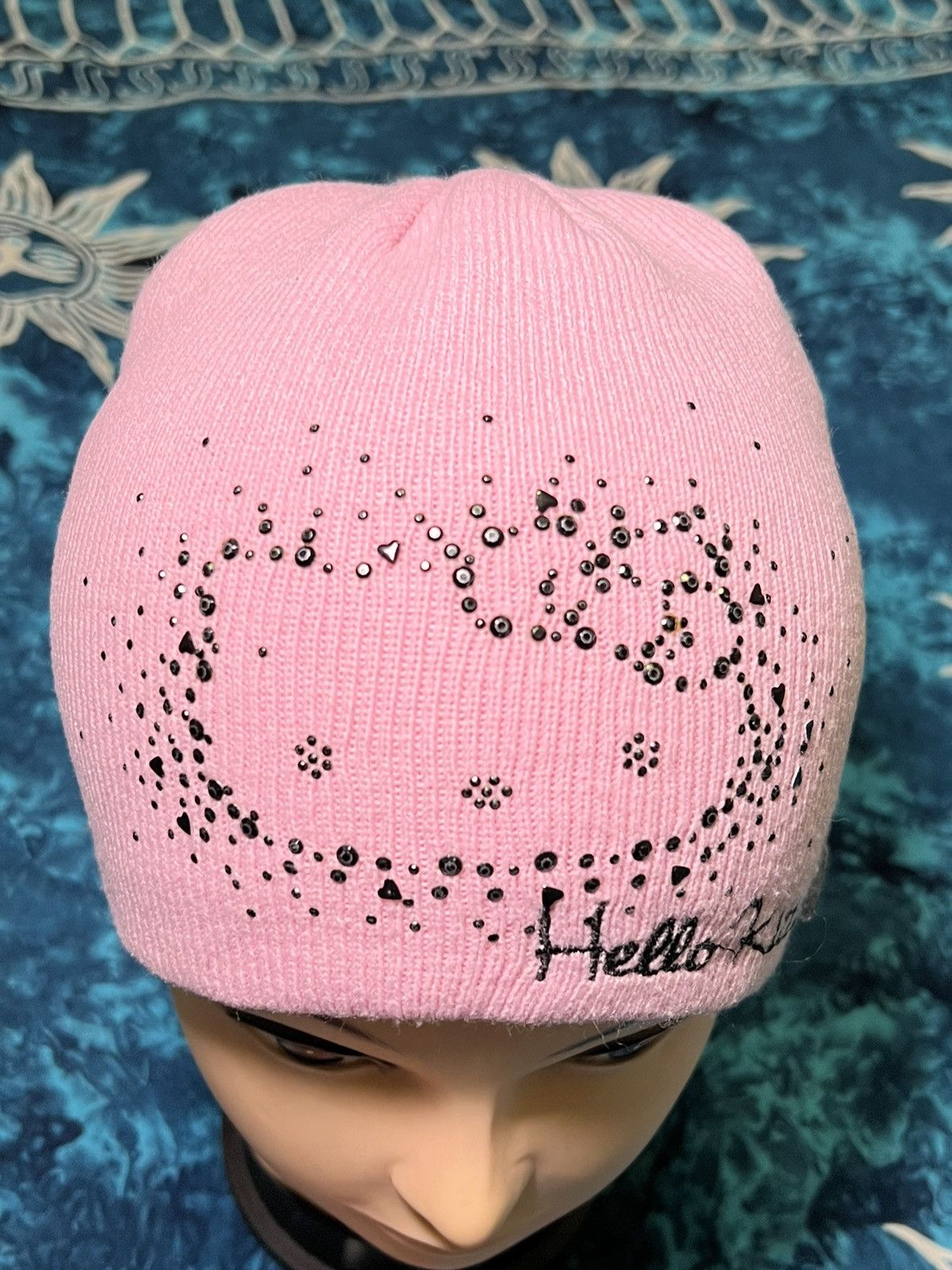 Japanese Brand Y2k Hello Kitty Beanie Hat Hello Bunny Big Logo Size ONE SIZE - 18 Thumbnail
