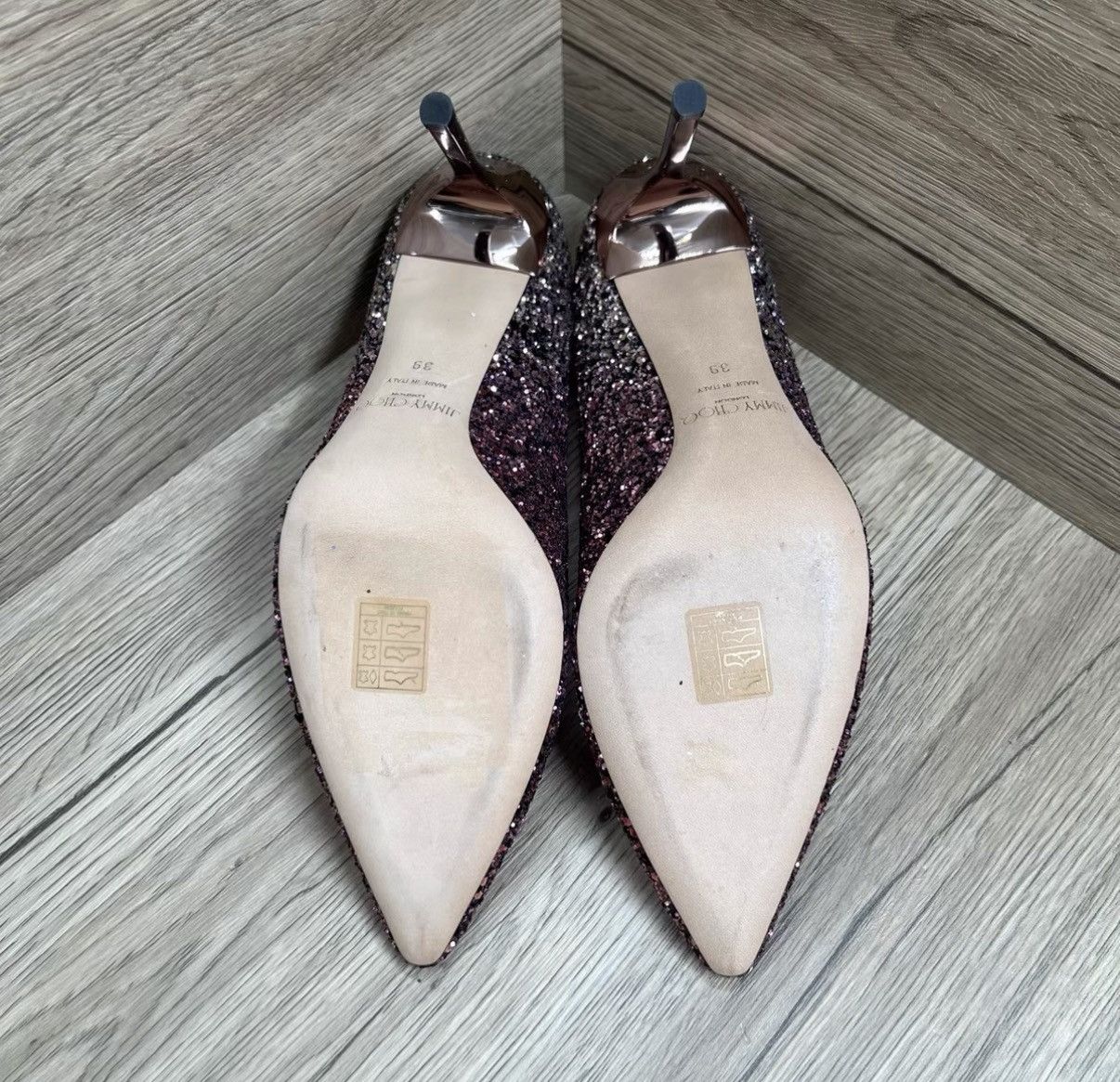 Jimmy Choo Jimmy Choo Romy Pink Gradient Sequin High Heels J41 Size US 9 / IT 39 - 5 Thumbnail