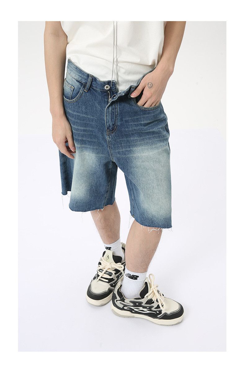 Japanese Brand × Jean Casual straight loose washed denim shorts Size US 32 / EU 48 - 5 Thumbnail