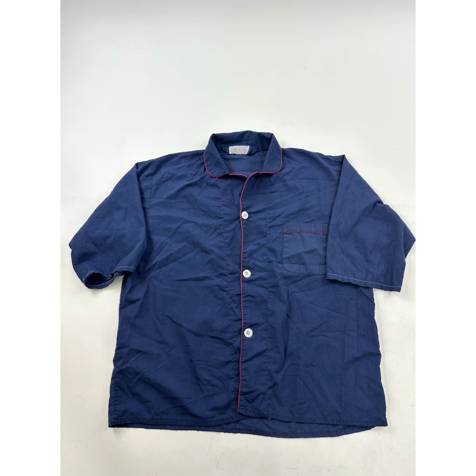 Oscar De La Renta VINTAGE Oscar de la Renta Pajama Top Mens Large Blue Lounge Wear 80s 90s Classic Button Closure Lightweight Seasonal Everyday Wear Size US L / EU 52-54 / 3 - 2 Thumbnail