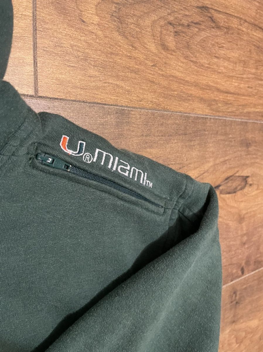 Nike 90s Miami Hurricanes Center Swoosh Nike Hoodie Size US XL / EU 56 / 4 - 3 Thumbnail