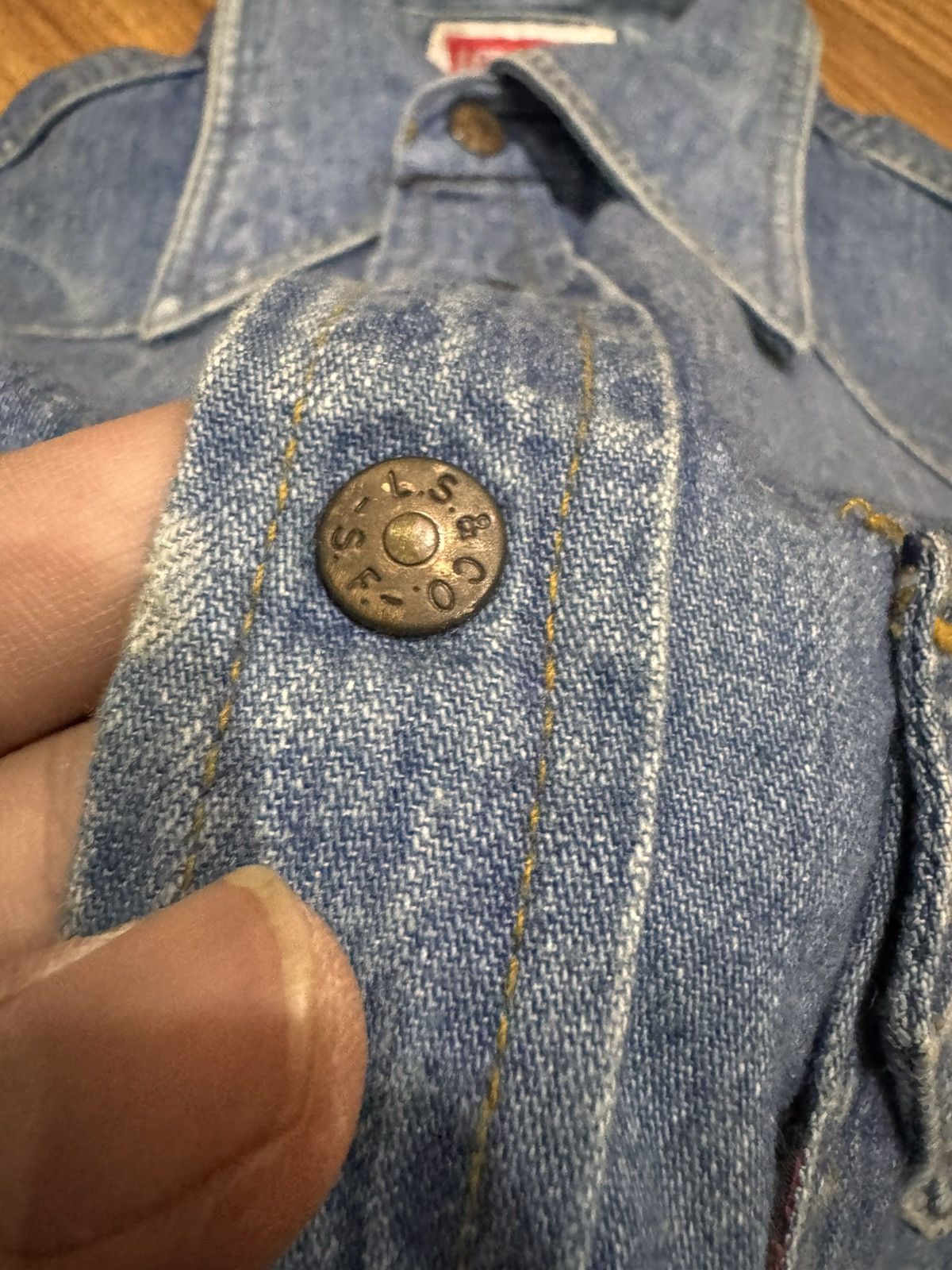 Levi's VINTAGE 1970s LEVIS BLACK TAG BUTTON UP SHIRT Size M / US 6-8 / IT 42-44 - 8 Thumbnail