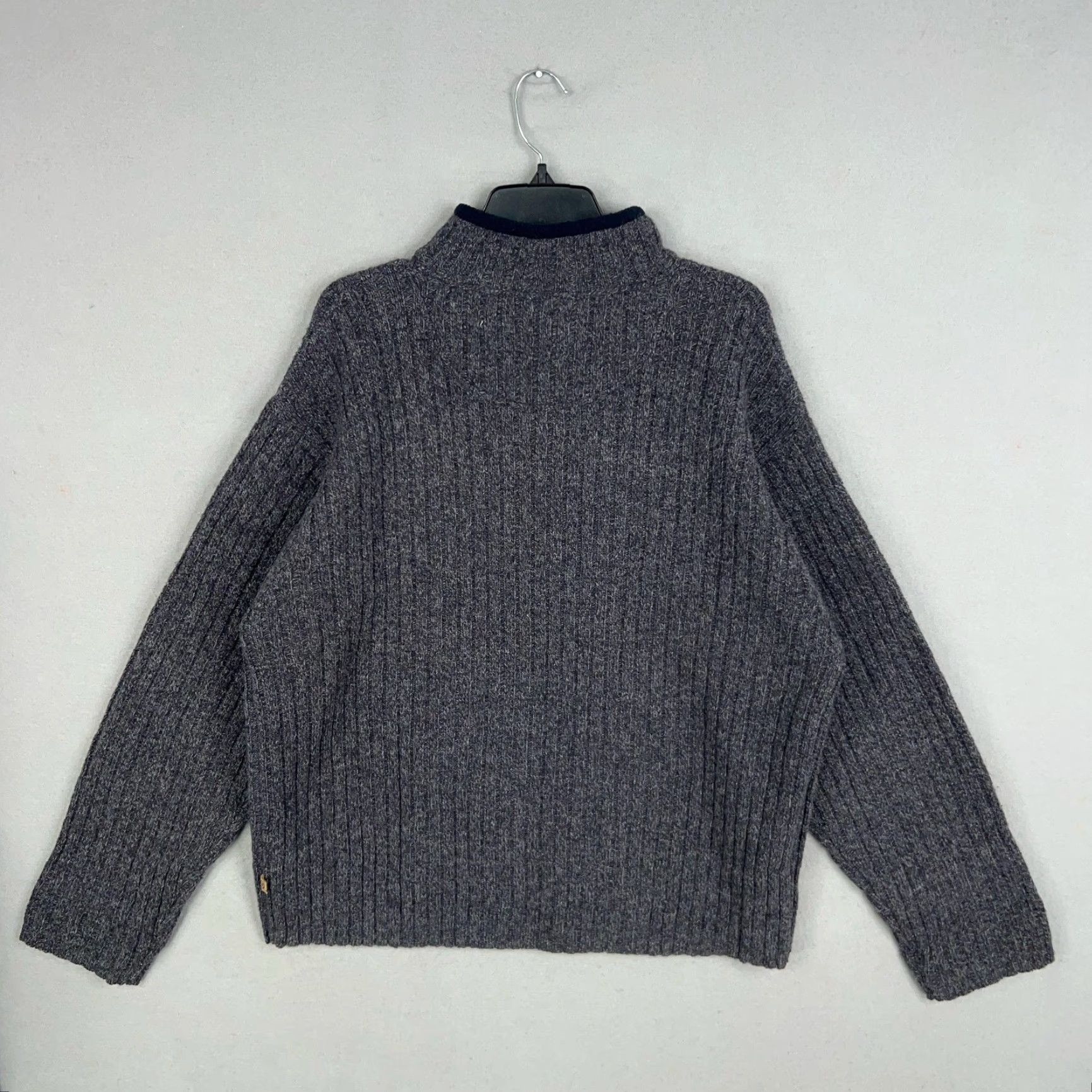 American Eagle Outfitters VINTAGE American Eagle Outfitters Sweater Mens XL Gray Ribbed 100% Wool Size US XL / EU 56 / 4 - 5 Thumbnail