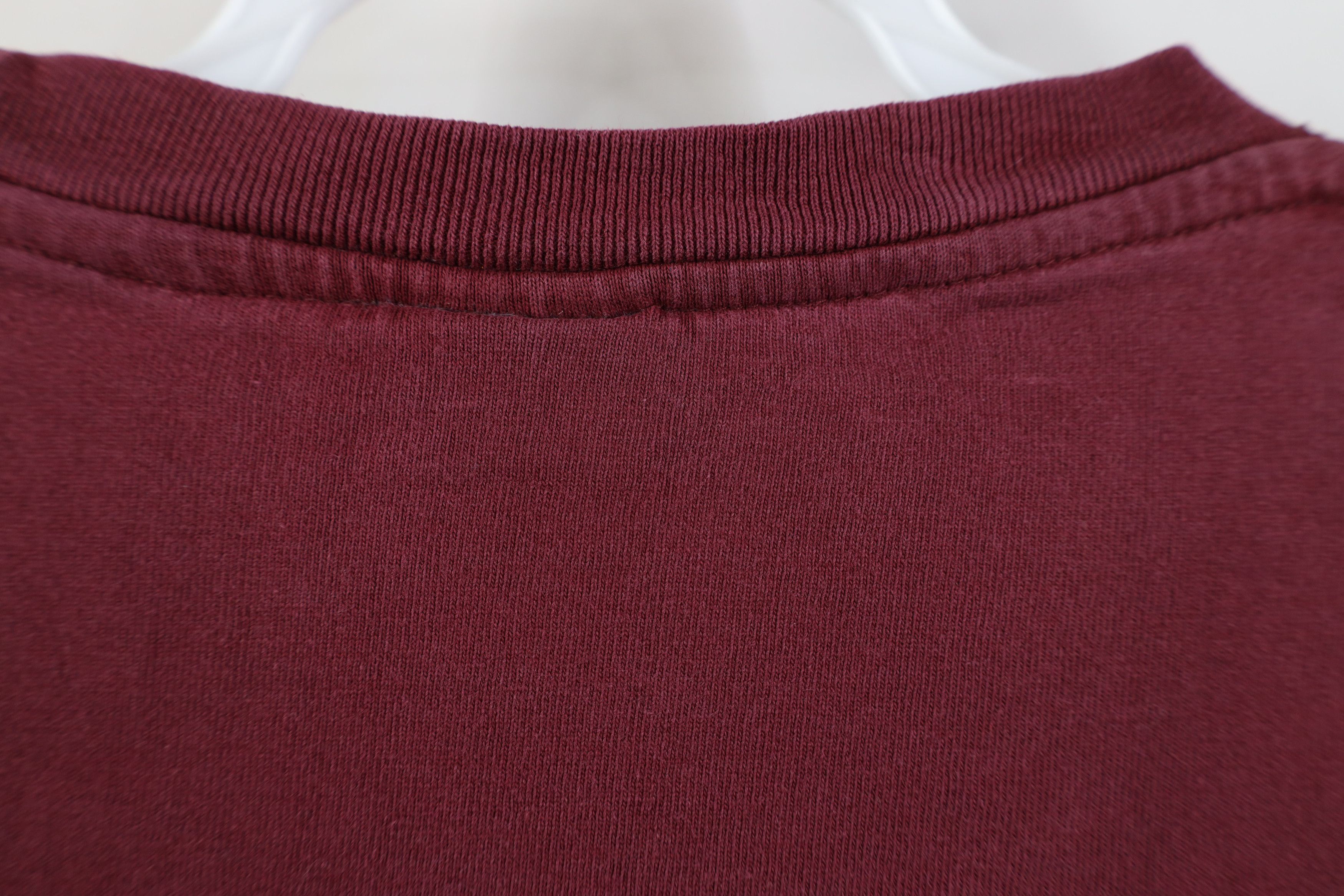 Vintage Vintage 90s Streetwear Blank Long Sleeve T-Shirt Red Cotton Size US XL / EU 56 / 4 - 10 Thumbnail
