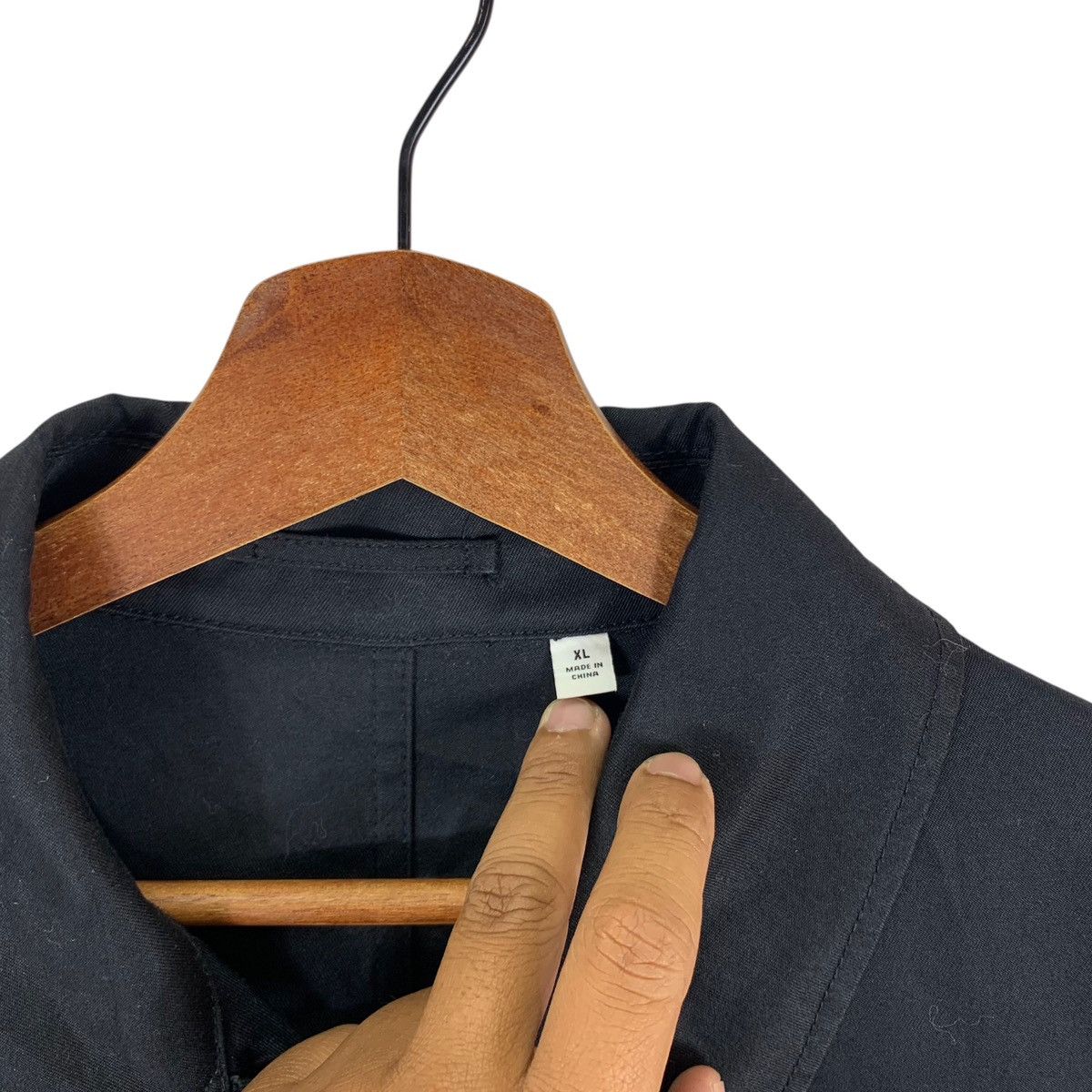Lemaire × Uniqlo VINTAGE UNIQLO U BLACK OVERCOAT BUTTON JACKET Size US XL / EU 56 / 4 - 5 Thumbnail