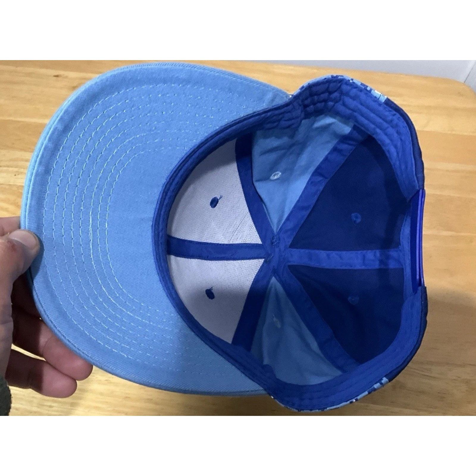 Other Tampa Bay Devil Rays Hat Cap Blue Snowflakes Pom Holiday Size ONE SIZE - 5 Thumbnail