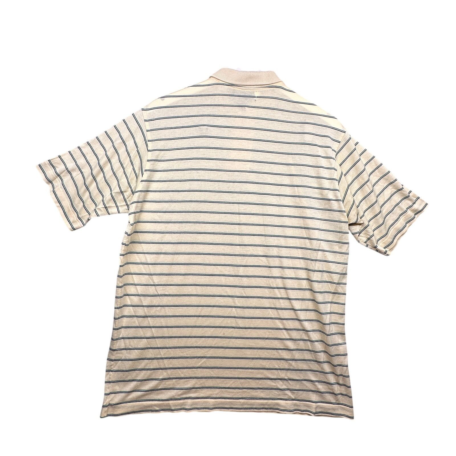 L.L. Bean Vintage 80s LL Bean Polo Shirt Mens XL Short Sleeve Striped Size US XL / EU 56 / 4 - 2 Thumbnail