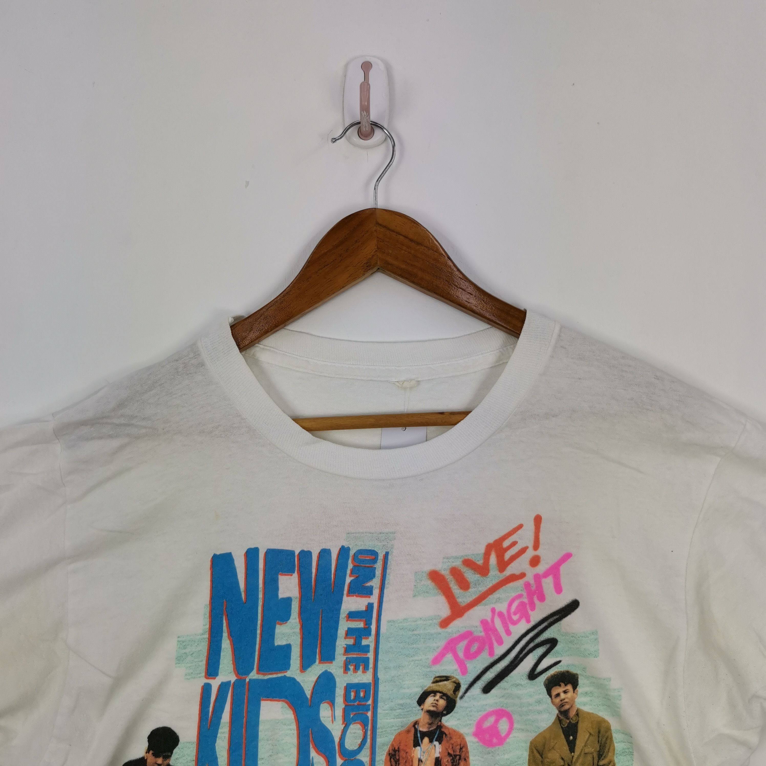 Band Tees 80s New Kids on The Block T Shirt Band Tour No More 56789 Size US M / EU 48-50 / 2 - 3 Thumbnail