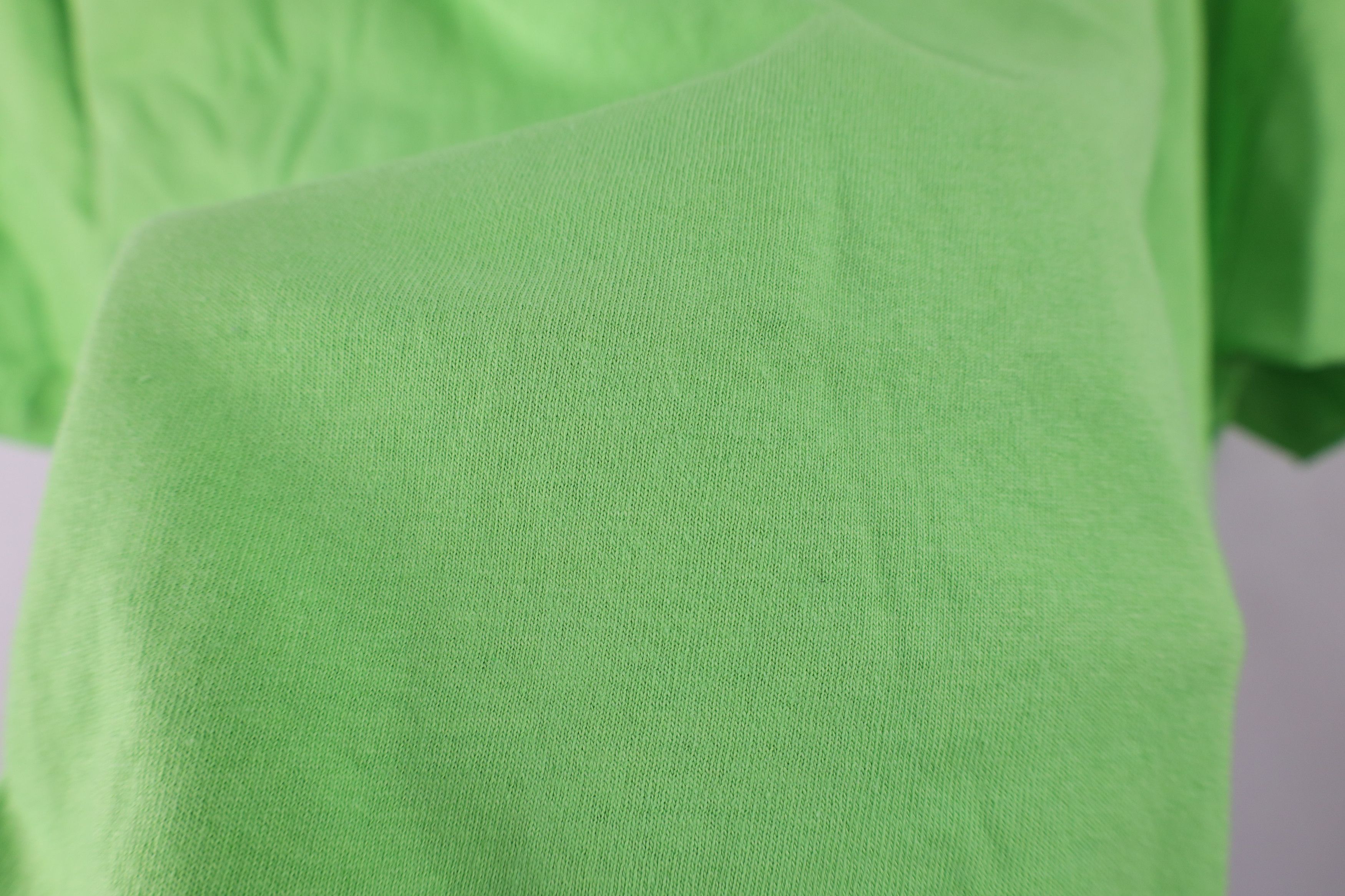Vintage Vintage 90s Y2K Streetwear Short Sleeve T-Shirt Lime Green Size US XL / EU 56 / 4 - 6 Thumbnail