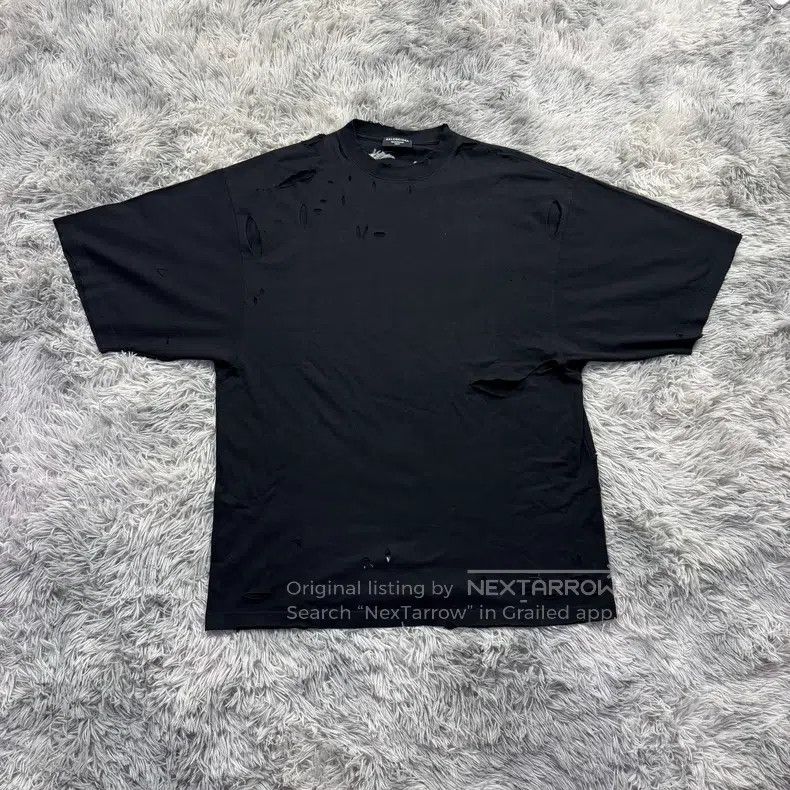 Balenciaga Balenciaga Double Hook Destruction Short Sleeve Size US XXS / EU 40 - 1 Thumbnail