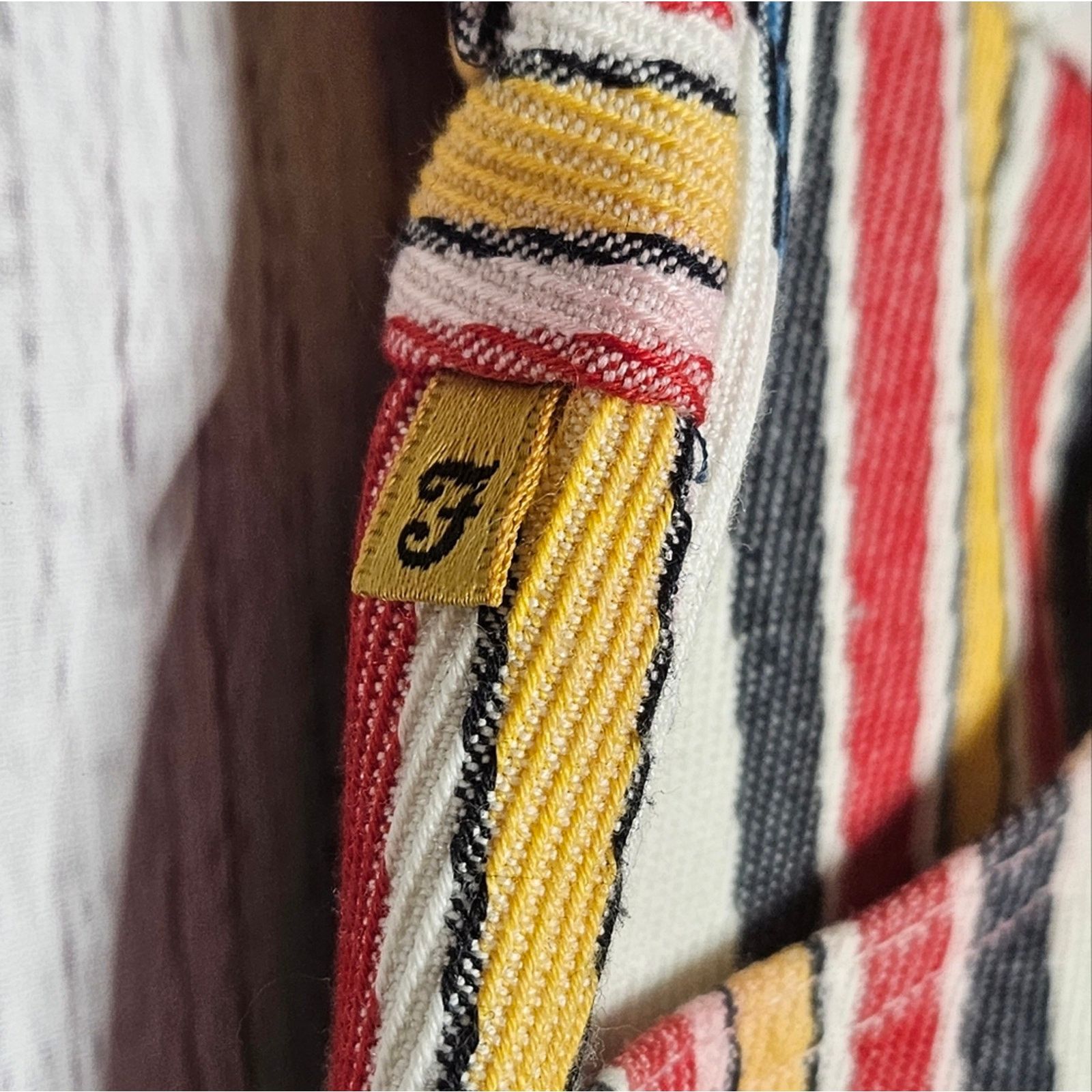 Farah × Vintage VTG 60s FARAH Denim Striped Cropped Pants, 29x22 Size US 29 - 2 Thumbnail