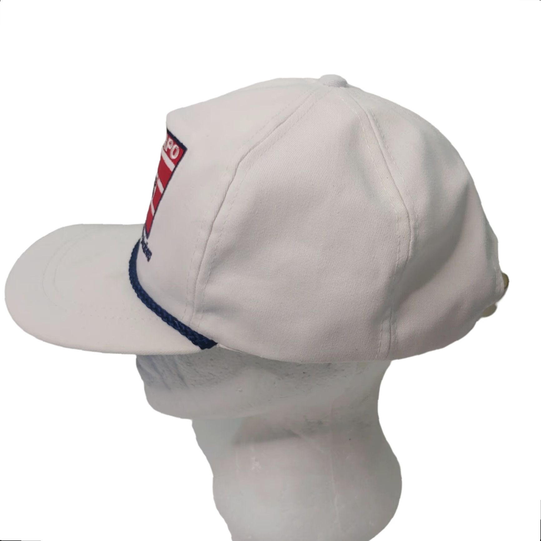Vintage VINTAGE NAPO Top Cops Cap Hat USA Flag Police White Canvas Strap Back Flaws Classic Sportswear Men Adjustable Embroidered Canvas Cap Police Theme 90s? Size US M / EU 48-50 / 2 - 3 Thumbnail
