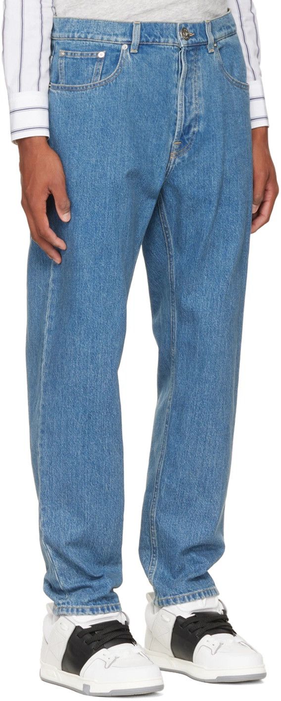 Lanvin o1y0125 Jeans Pant in Blue Size US 32 / EU 48 - 2 Thumbnail